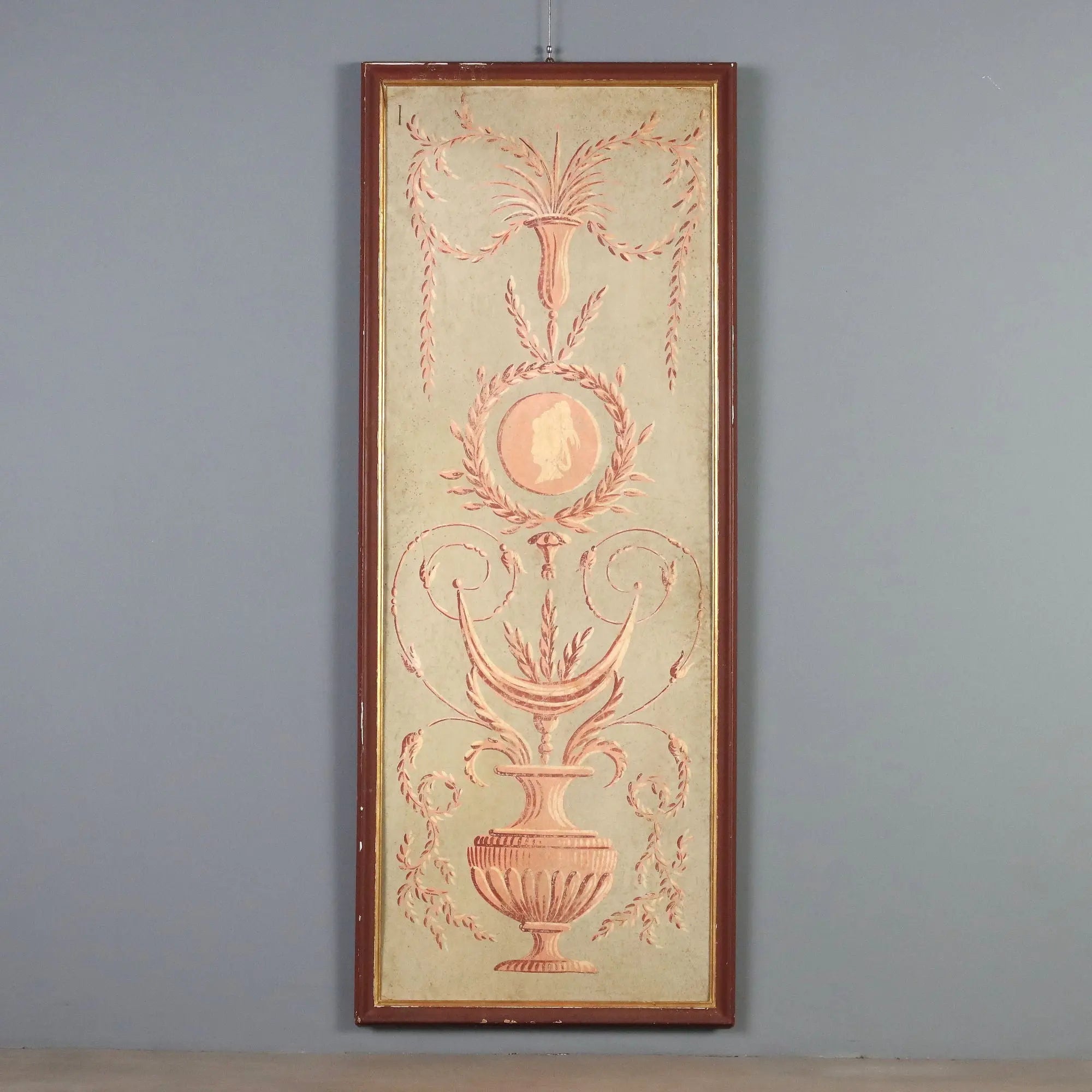 Modern Decorative Panel Oil on Cardboard Italy XX Century