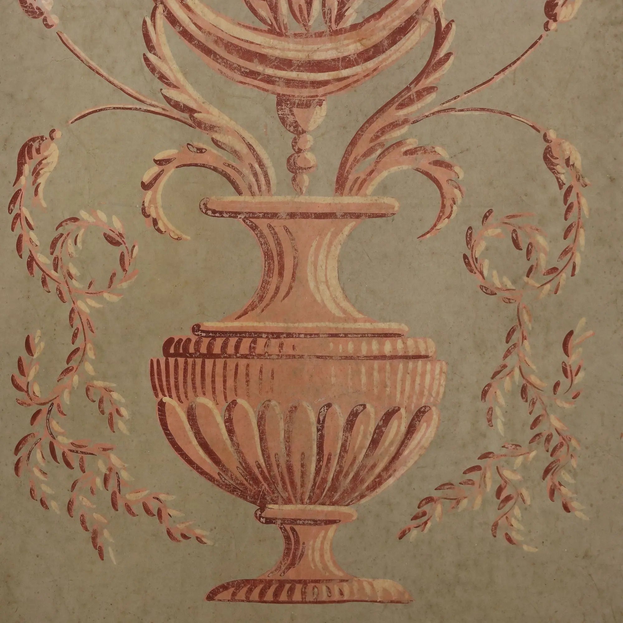 Modern Decorative Panel Oil on Cardboard Italy XX Century