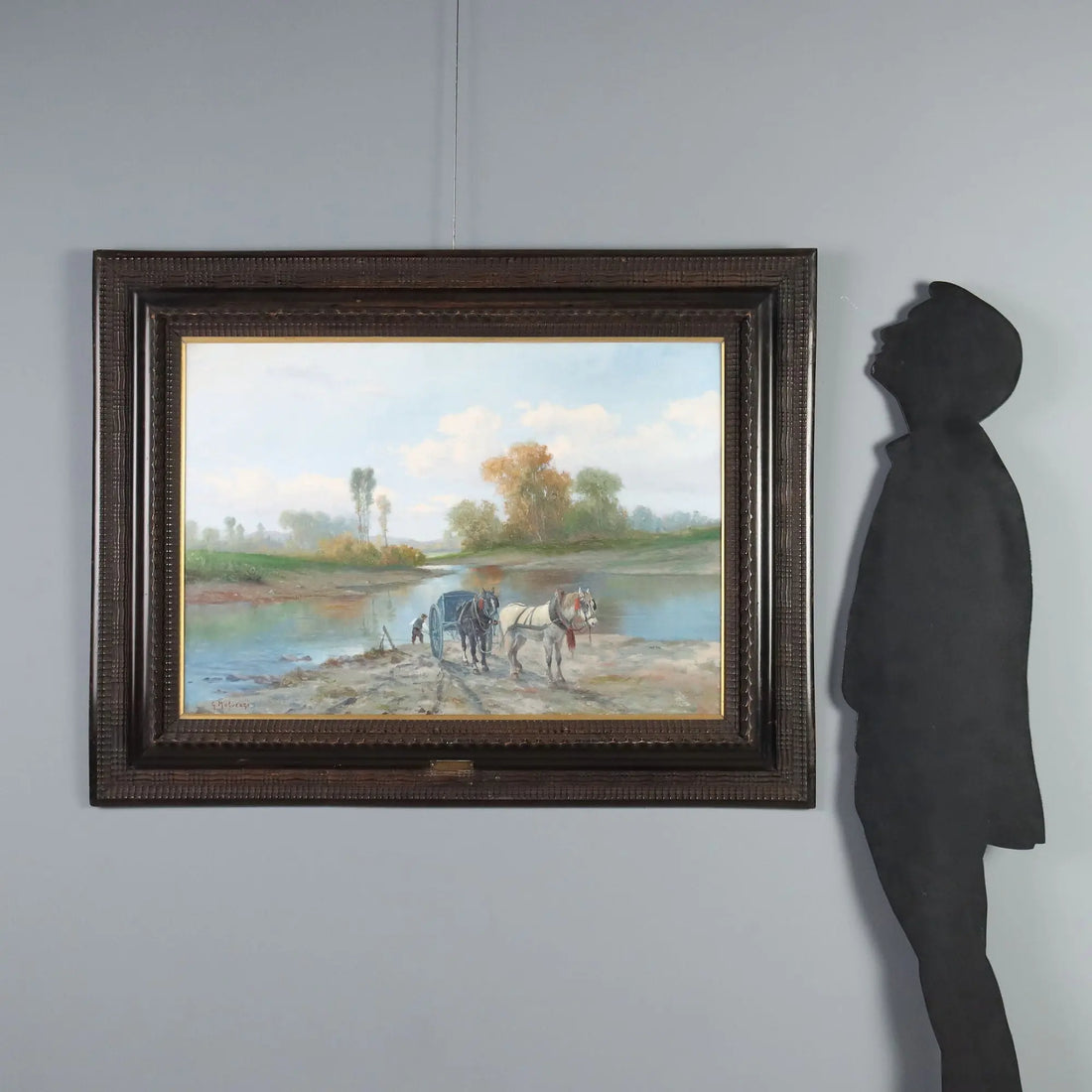 Modern Painting Landscape Oil on Canvas Signed G. Malvezzi '900