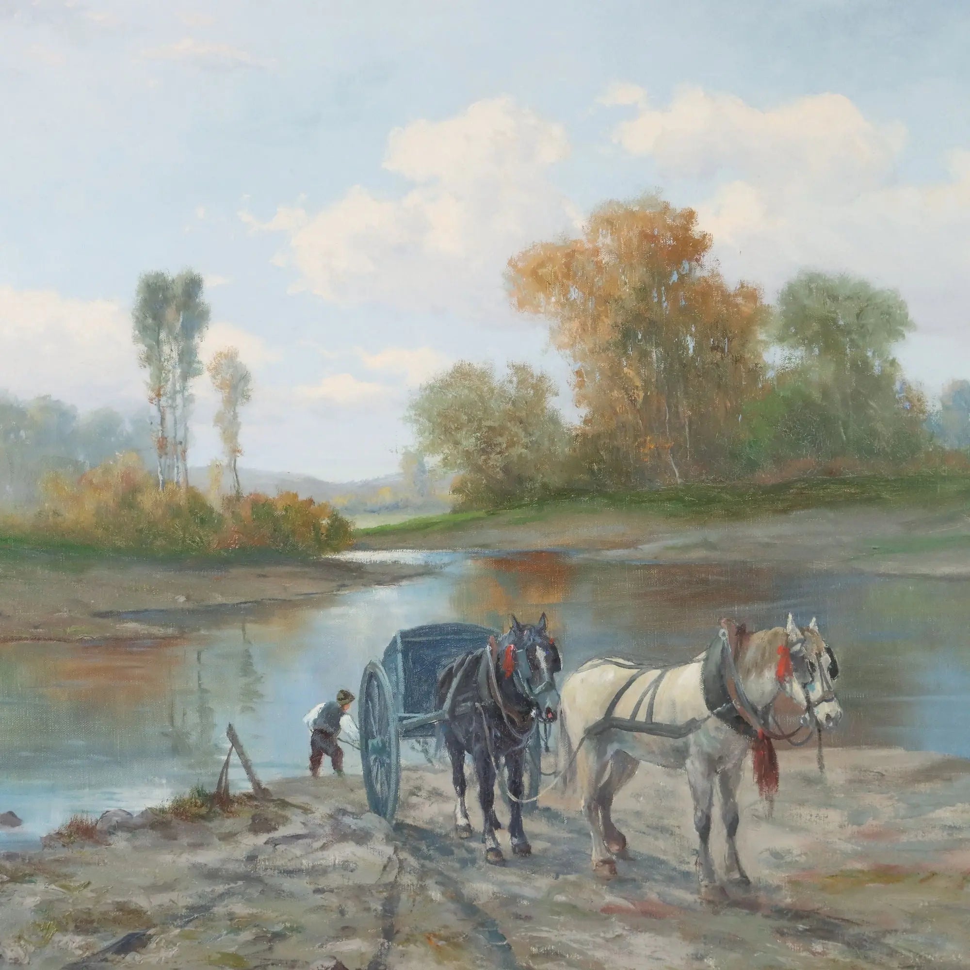 Modern Painting Landscape Oil on Canvas Signed G. Malvezzi '900