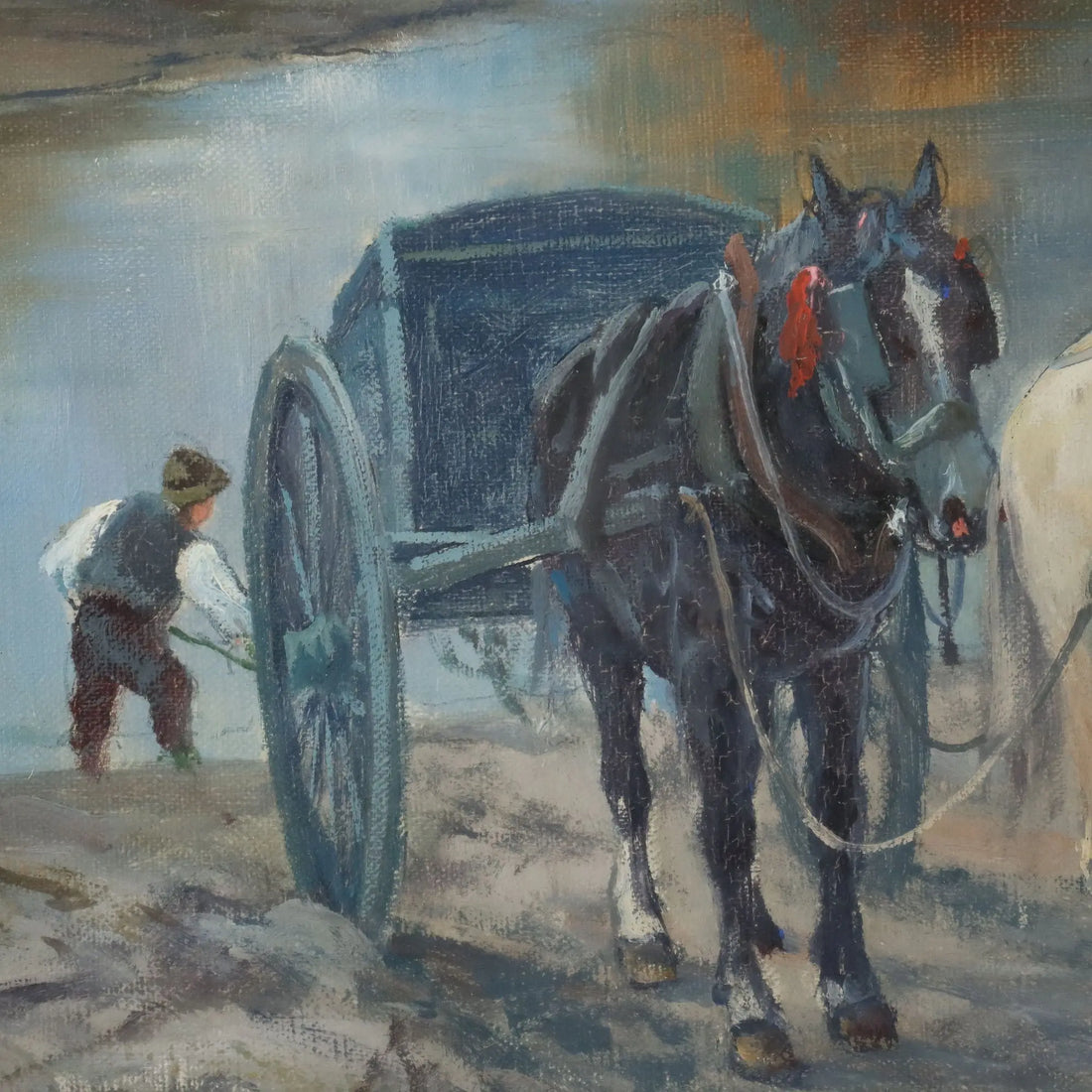 Modern Painting Landscape Oil on Canvas Signed G. Malvezzi '900