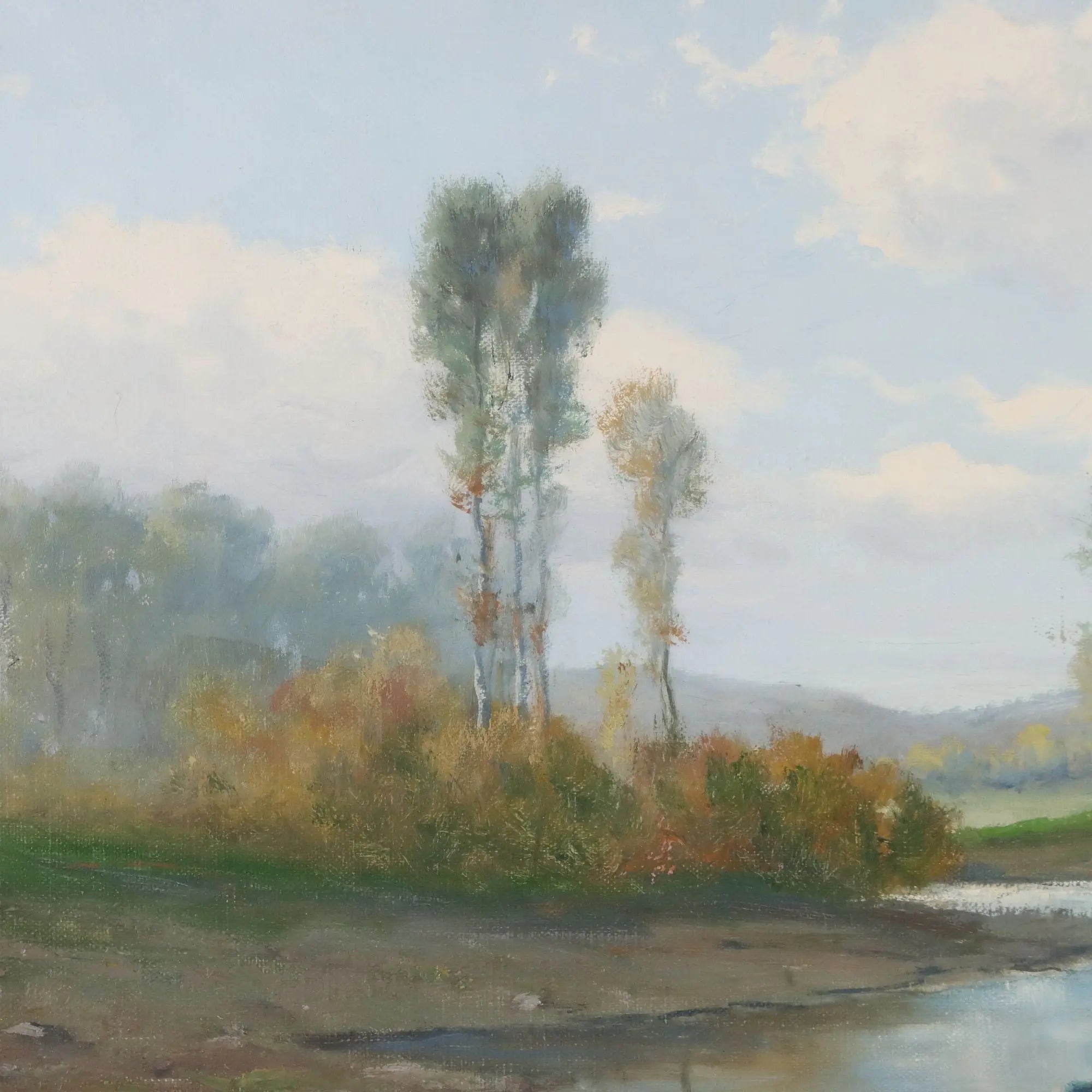 Modern Painting Landscape Oil on Canvas Signed G. Malvezzi '900