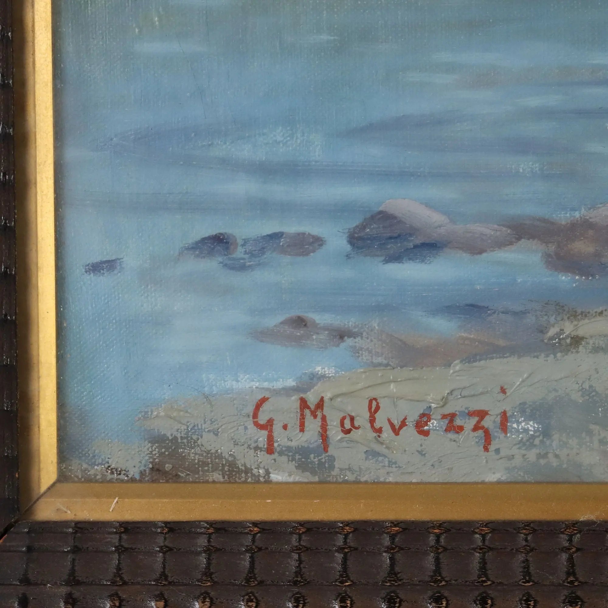 Modern Painting Landscape Oil on Canvas Signed G. Malvezzi '900