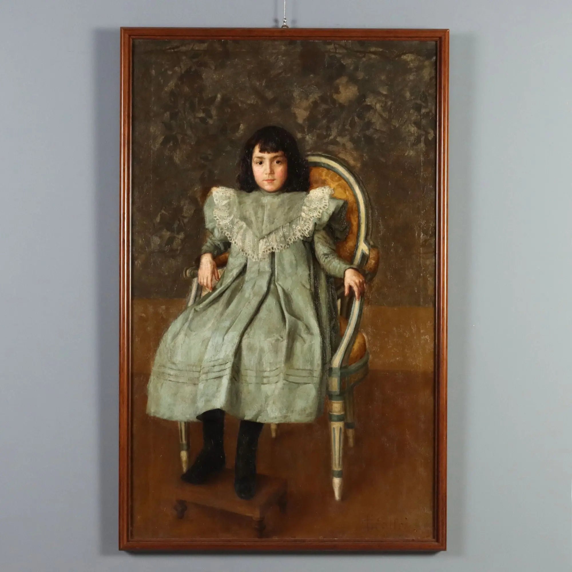 Modern Painting Giovanni Galfrè Portrait of a Child XX Century
