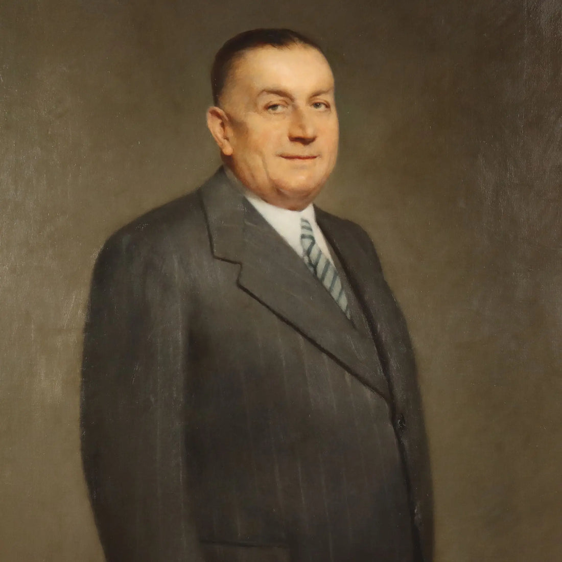 Modern Painting Signed Emilio Rizzi Male Portrait Oil on Canvas '900