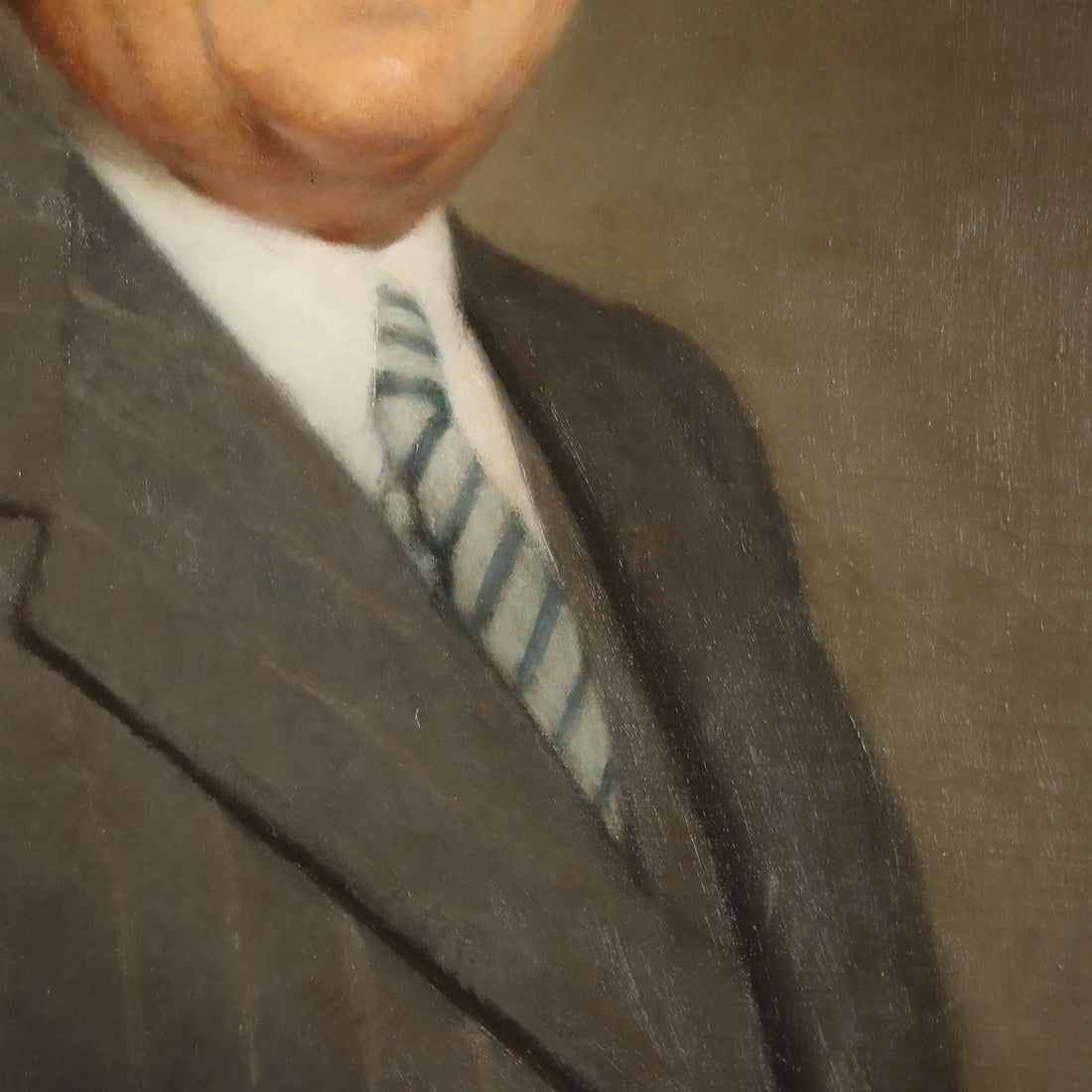 Modern Painting Signed Emilio Rizzi Male Portrait Oil on Canvas '900