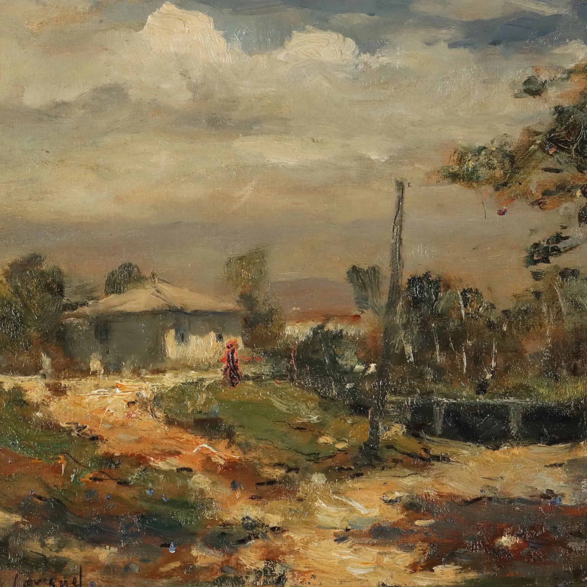 Modern Painting Vittore Antonio Cargnel Montebelluna Meriggio 1929