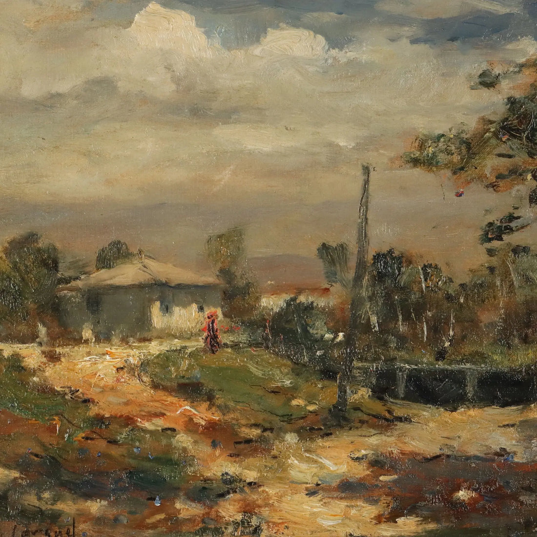 Modern Painting Vittore Antonio Cargnel Montebelluna Meriggio 1929