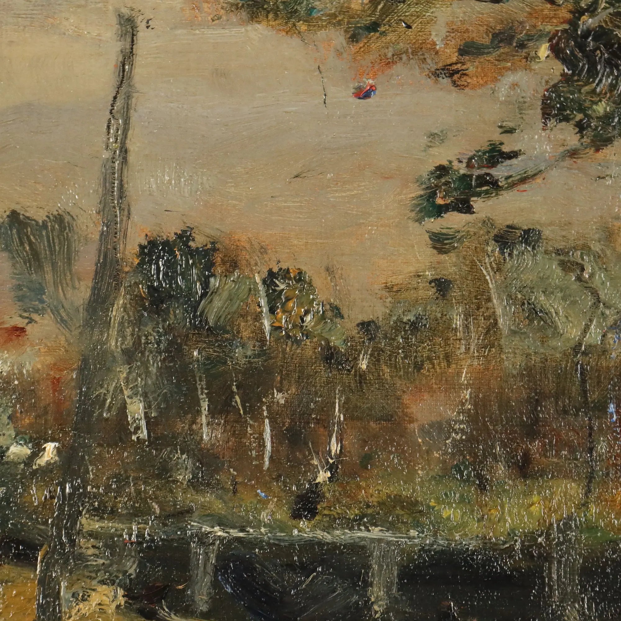 Modern Painting Vittore Antonio Cargnel Montebelluna Meriggio 1929