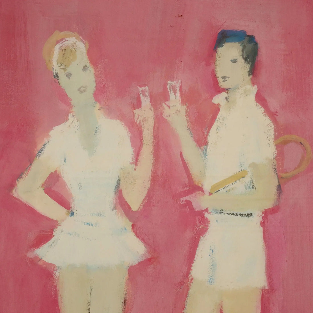 Modern Painting Signed Leonardo Stroppa Oil on Cardboard '900