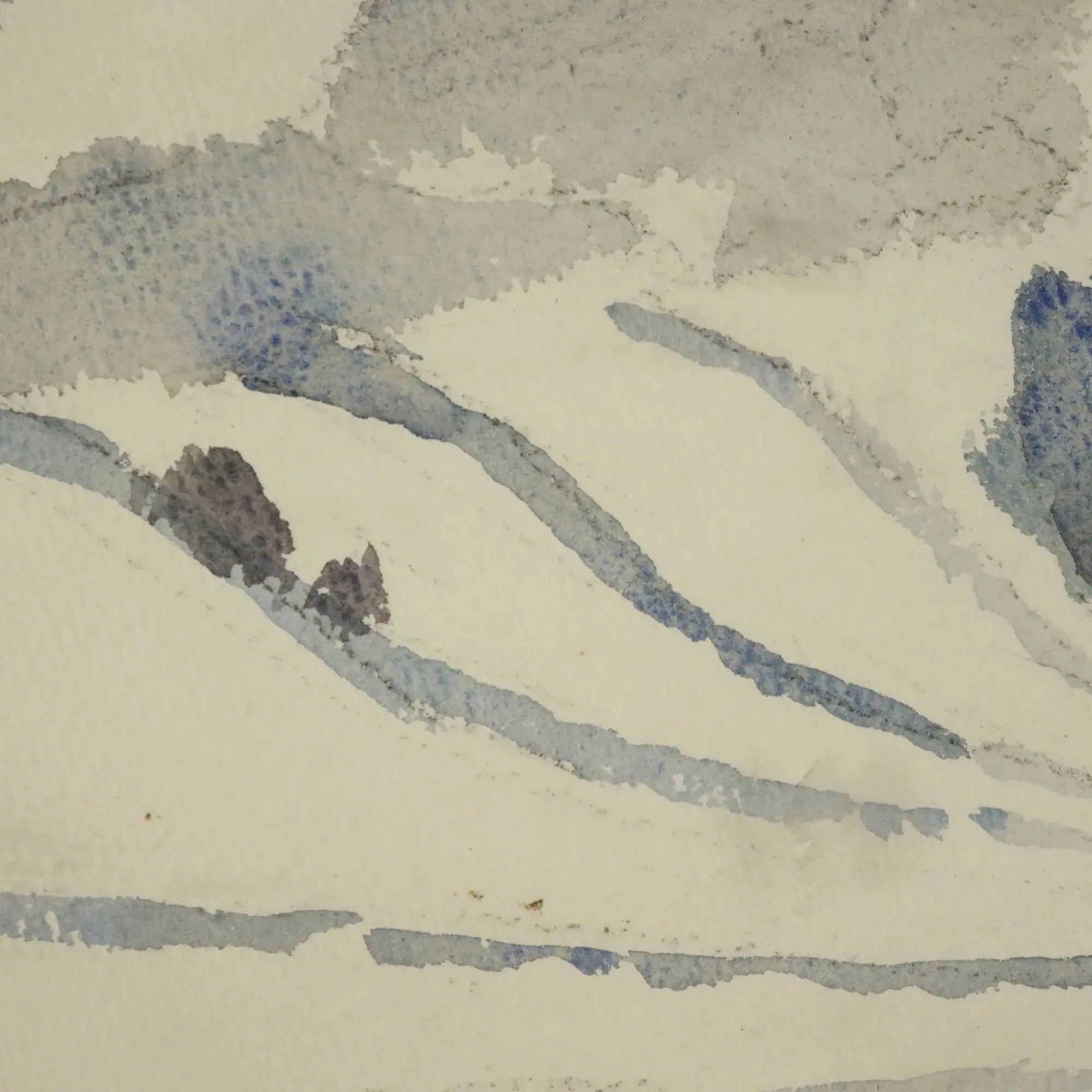 Modern Painting Attilio Rossi Watercolour on Wood Italy 1962
