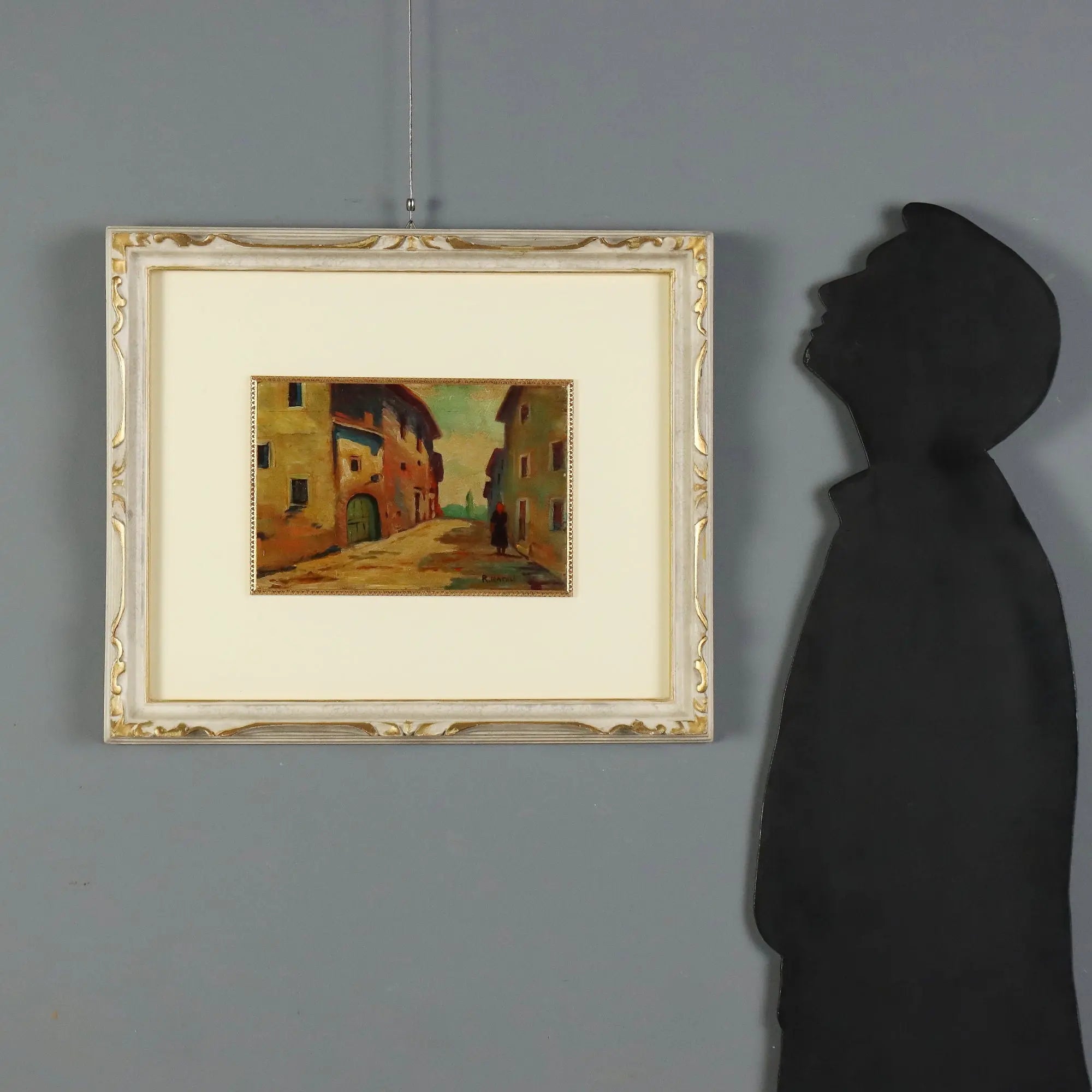Modern Painting Renato Natali Oil on Hardboard XX Century