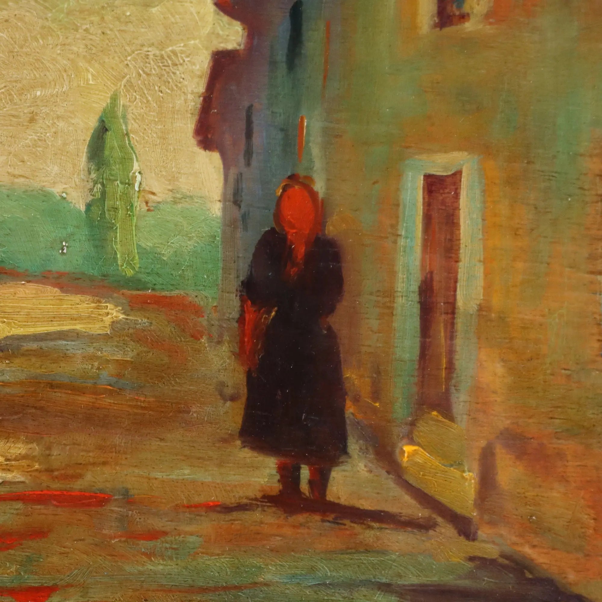 Modern Painting Renato Natali Oil on Hardboard XX Century
