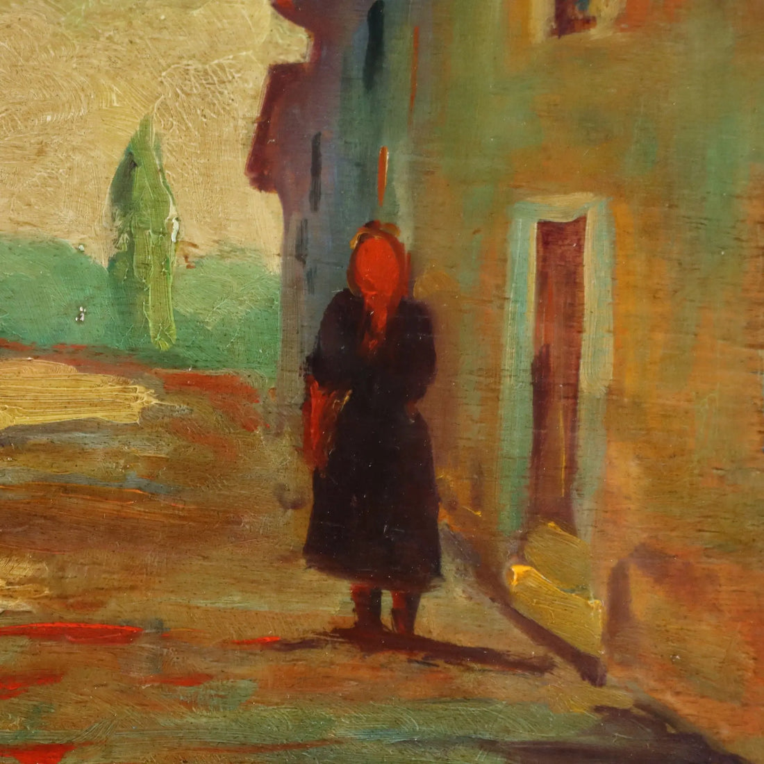 Modern Painting Renato Natali Oil on Hardboard XX Century