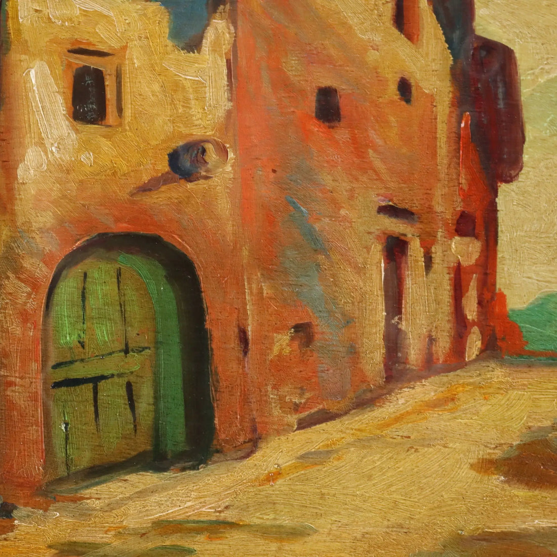 Modern Painting Renato Natali Oil on Hardboard XX Century