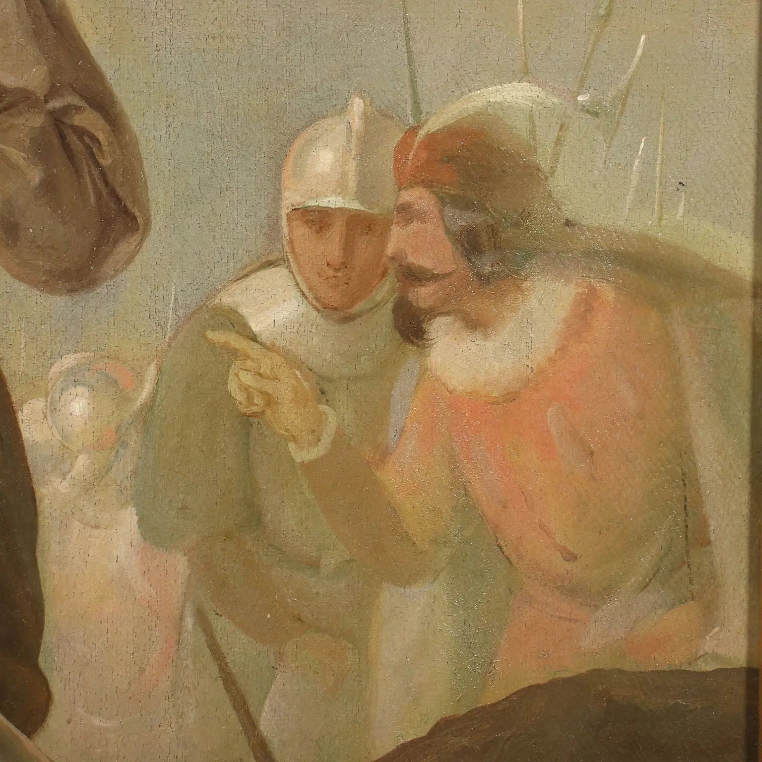 Giovanni Boni Oil On Canvas 19th Century - Siege Scene | Art | 19th Century