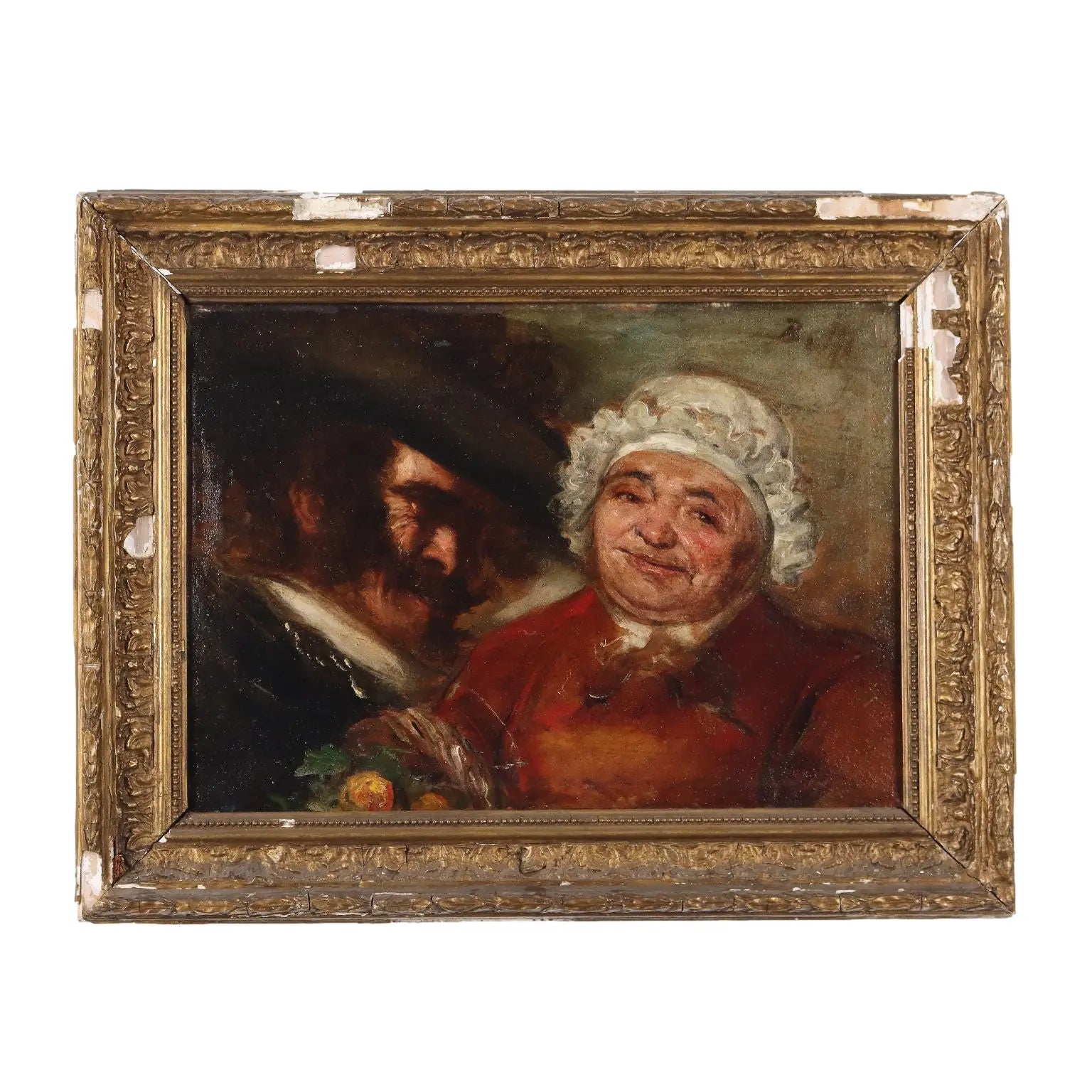 Oil on Canvas Satyrical Portrait France XIX Century | Art | 19th Century