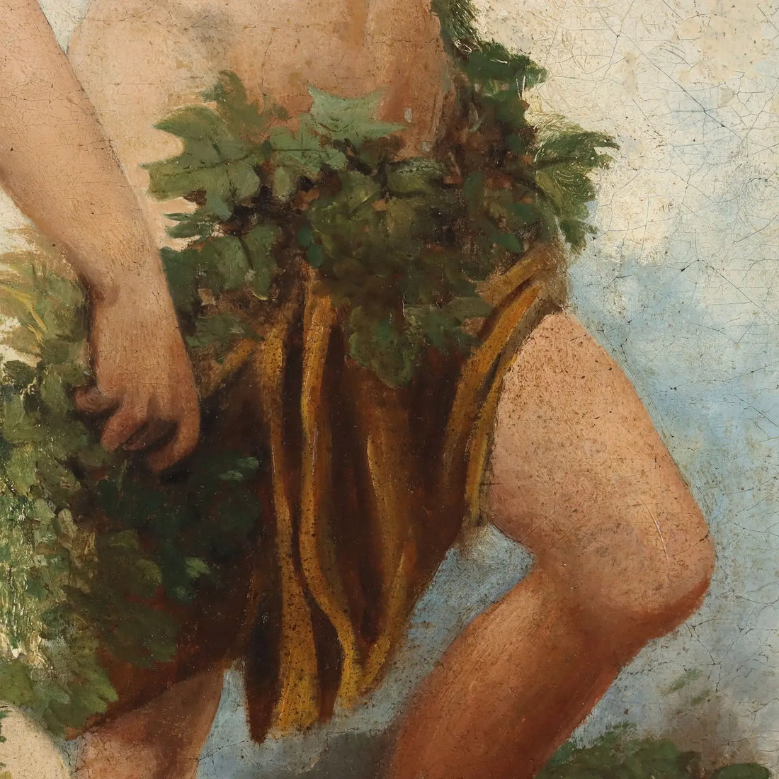 Ancient Painting G. Muzzioli '800 Portrait Drunk Baccus Oil on Canvas - Drunk Baccus | Art | 19th Century