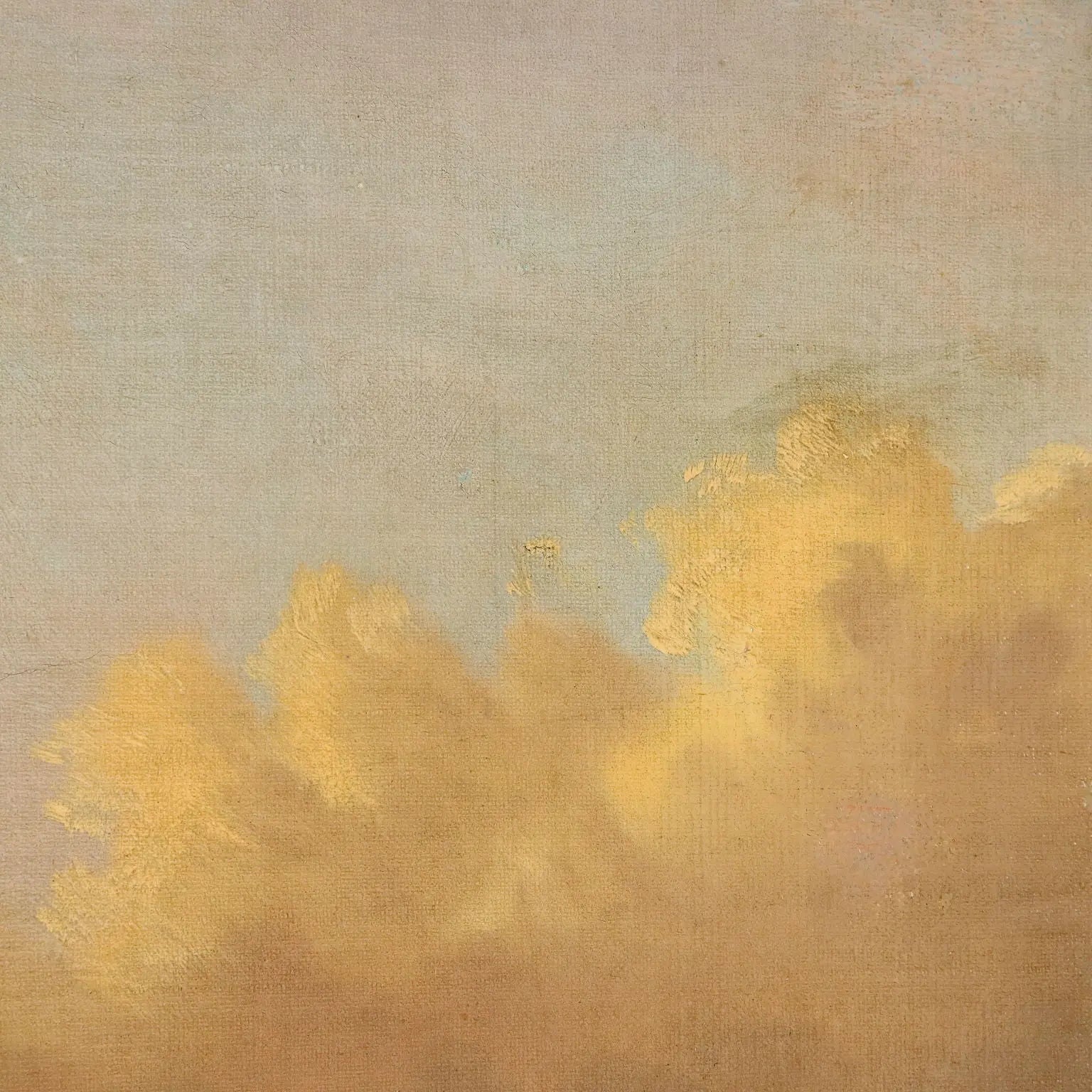 Antique Painting with Winter Landscape Oil on Canvas XIX Century | Art | 19th Century