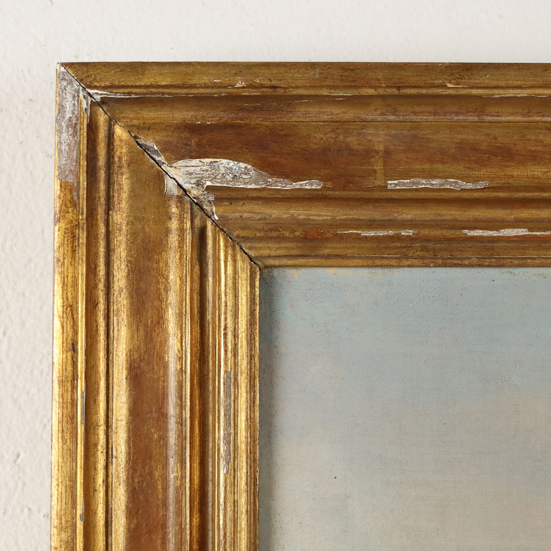 Antique Painting with Winter Landscape Oil on Canvas XIX Century | Art  19th Century