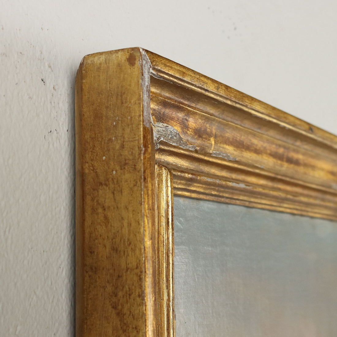 Antique Painting with Winter Landscape Oil on Canvas XIX Century | Art  19th Century