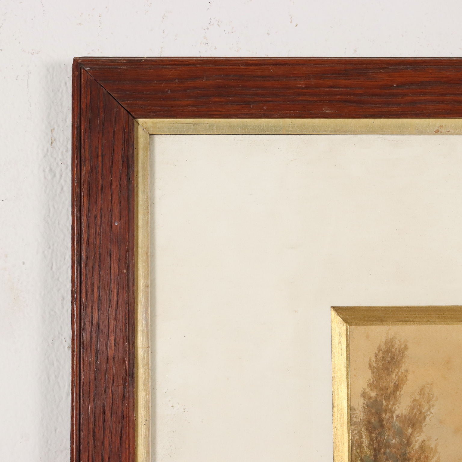 Antique Painting H. Clifford Warren Watercolour and Pencil 1878 - Landscape with River and Figures 1878 | Art  19th Century