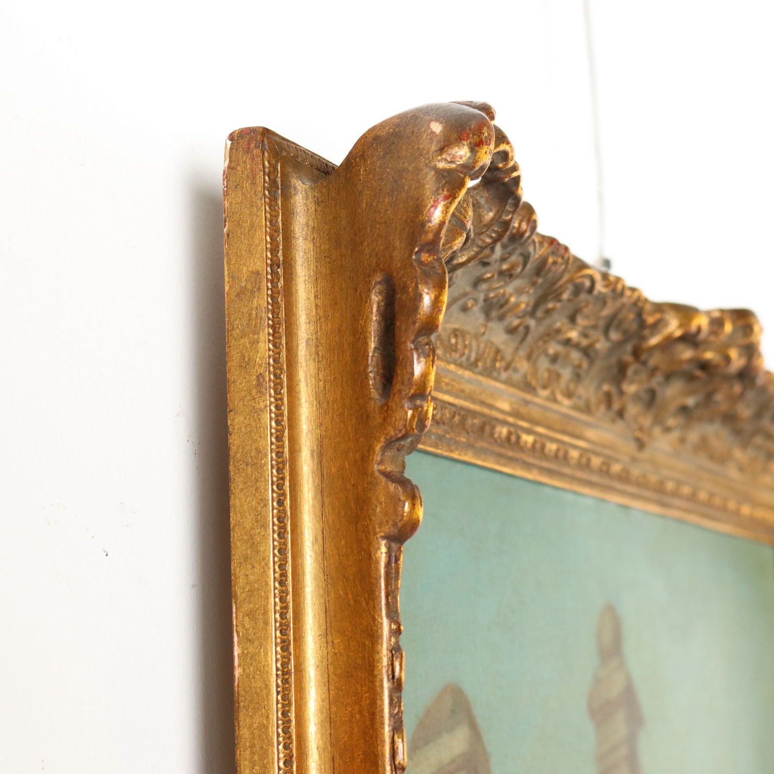 Antique Painting Signed Joseph Haier Courtship at the Well 1873 - Courtship at the Well 1873 | Art  19th Century