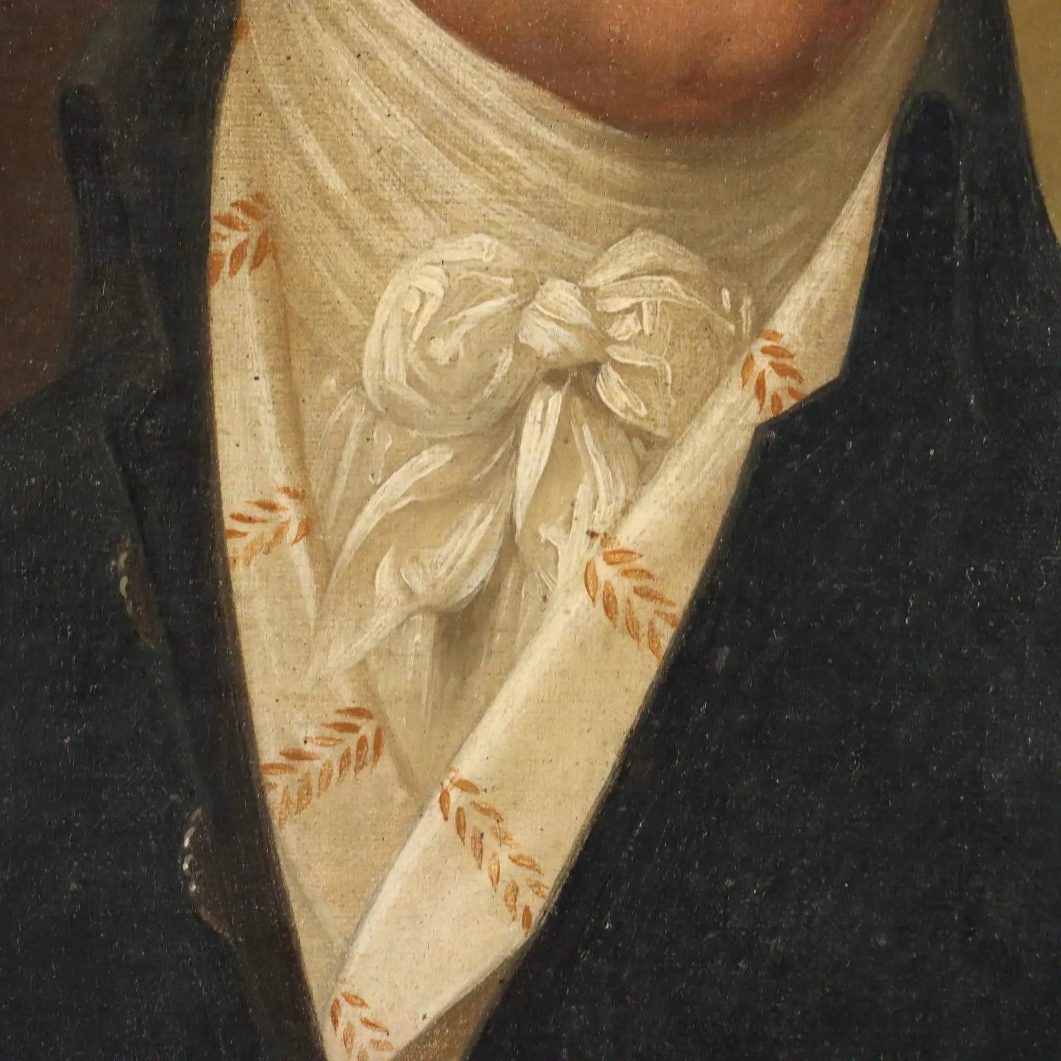 Antique Painting Male Portrait Oil on Canvas XVIII-XIX Century | Art | 19th Century