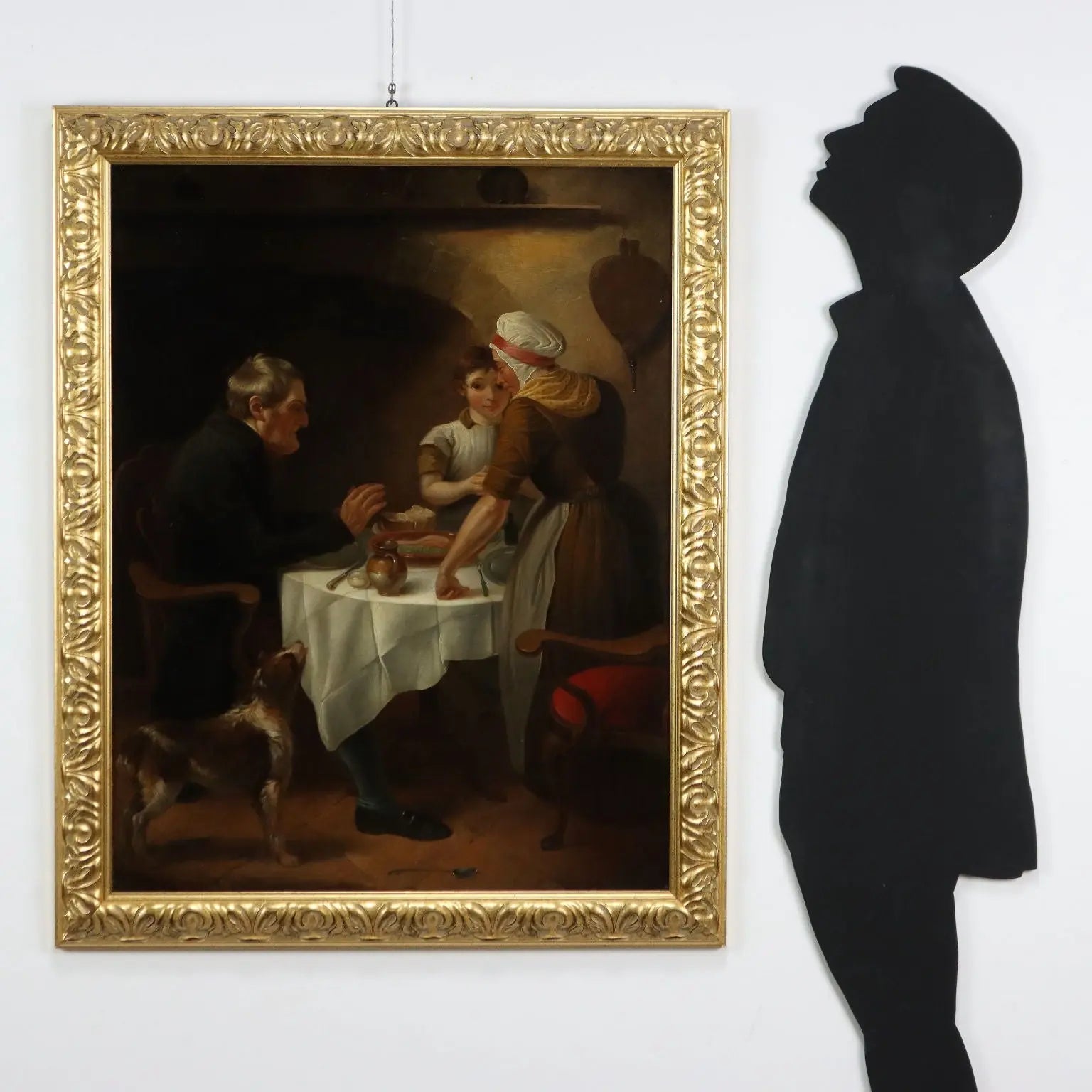 Antique Painting Signed Charles Christophe Coventry 1802 - Family Lunch 1802 | Art | 19th Century