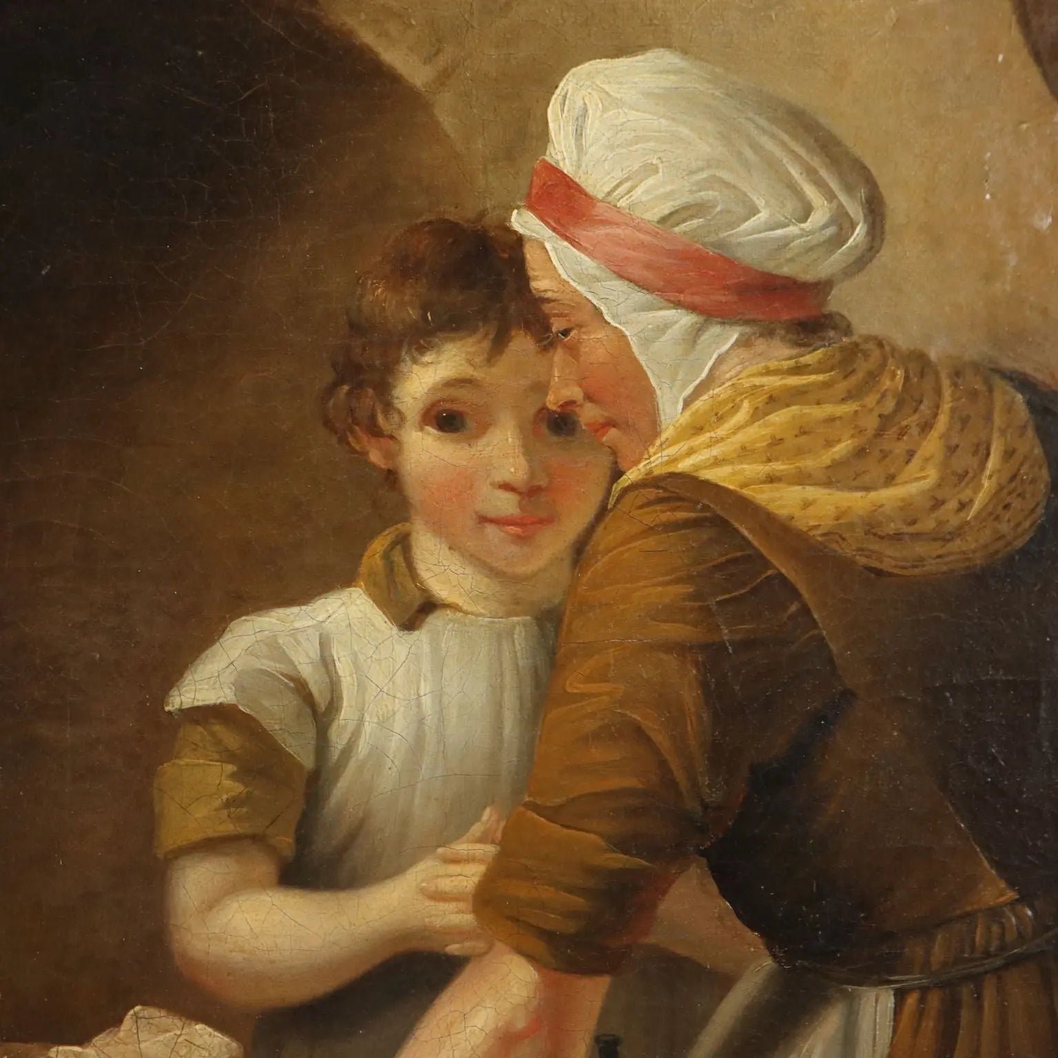 Antique Painting Signed Charles Christophe Coventry 1802 - Family Lunch 1802 | Art | 19th Century