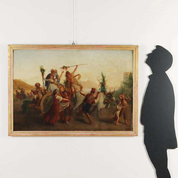 Antique Painting Aim of Louis Léopold Robert XIX Century - The Return from the Feast of the Madonna dell'Arco in Naples | Art | 19th Century