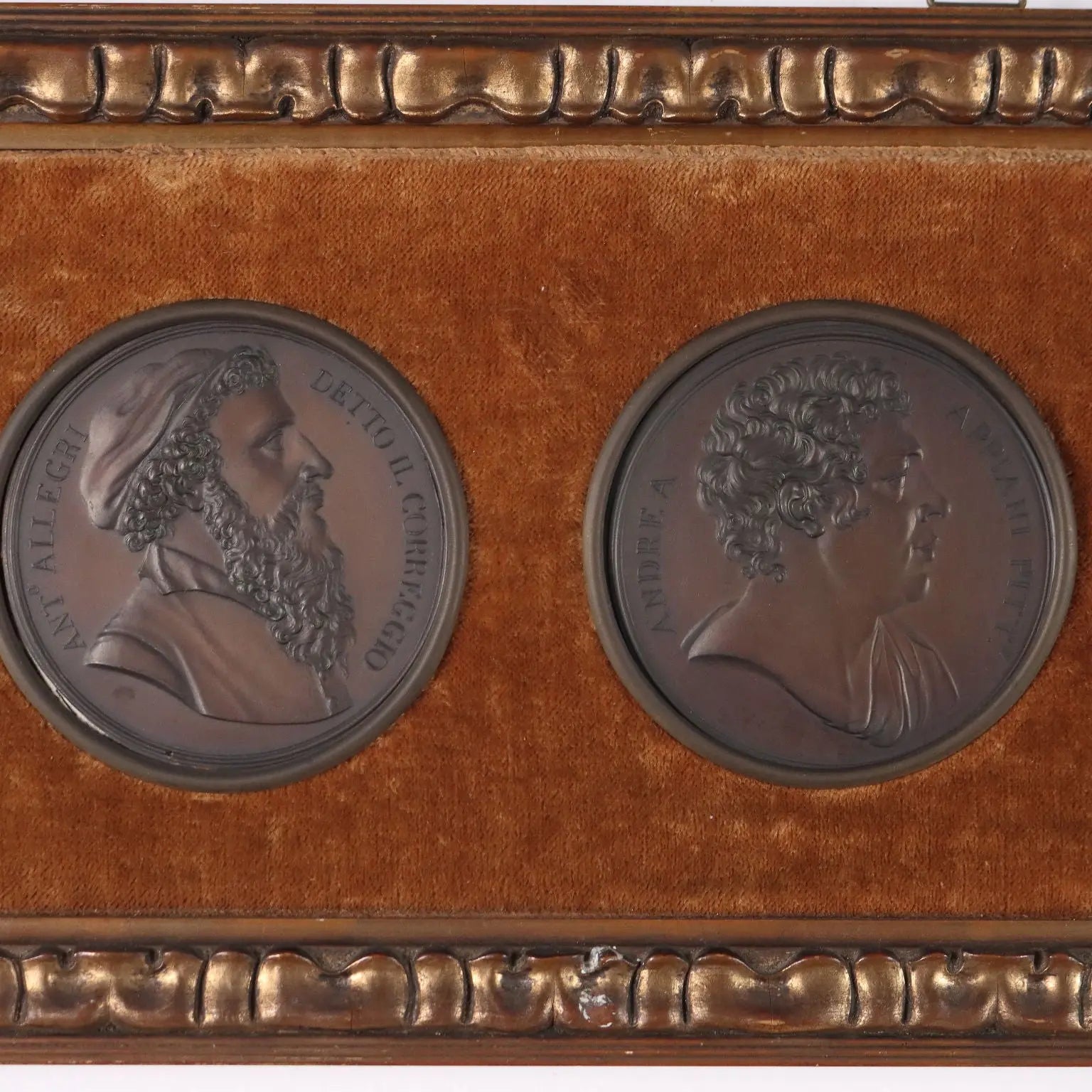 Antique Medals Copper Famous Italian Men Italy XIX Century | Art | 19th Century