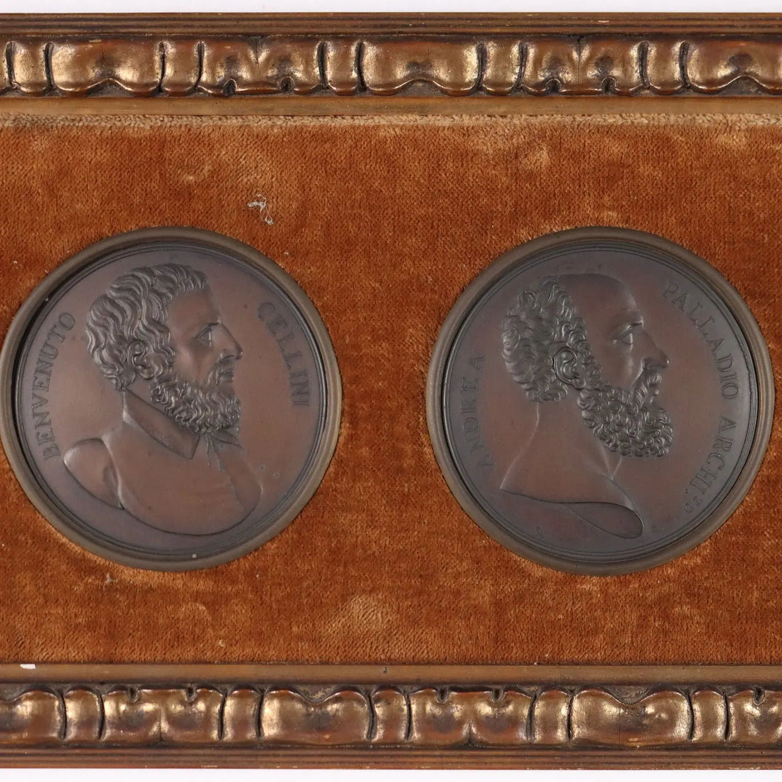 Antique Medals Copper Famous Italian Men Italy XIX Century | Art | 19th Century