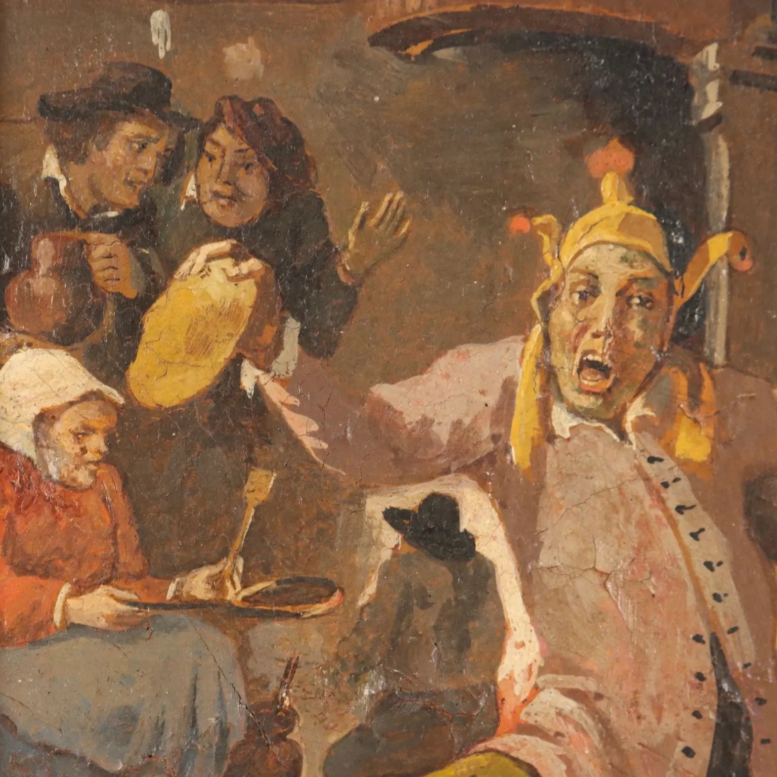 Painting 'Twelfth Night the King Drinks' Copy from David Teniers '800 - Copy from David Teniers II | Art | 19th Century