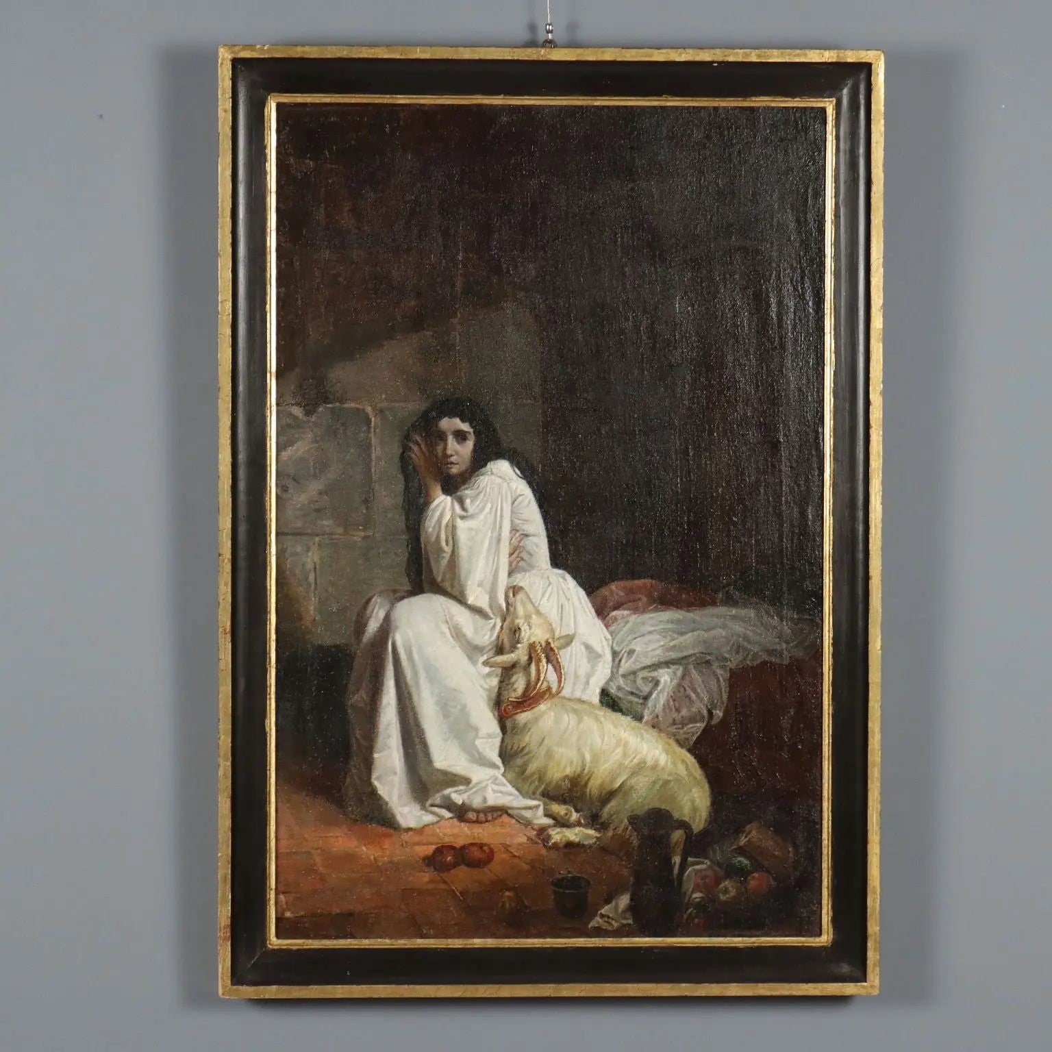 Esmeralda in the Tower of Notre-Dame Antique Painting XIX Century | Art | 19th Century