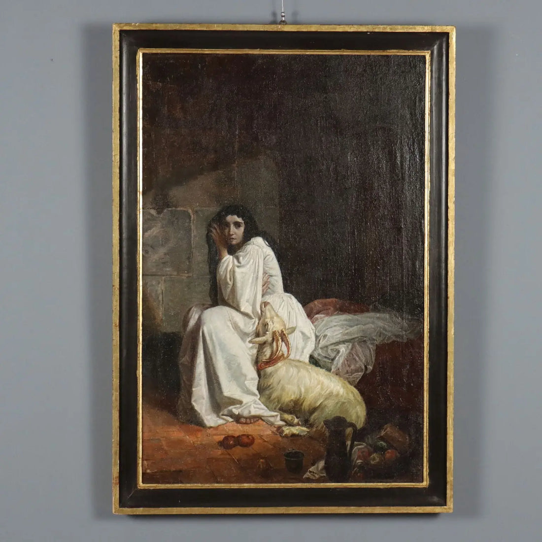 Esmeralda in the Tower of Notre-Dame Antique Painting XIX Century | Art | 19th Century