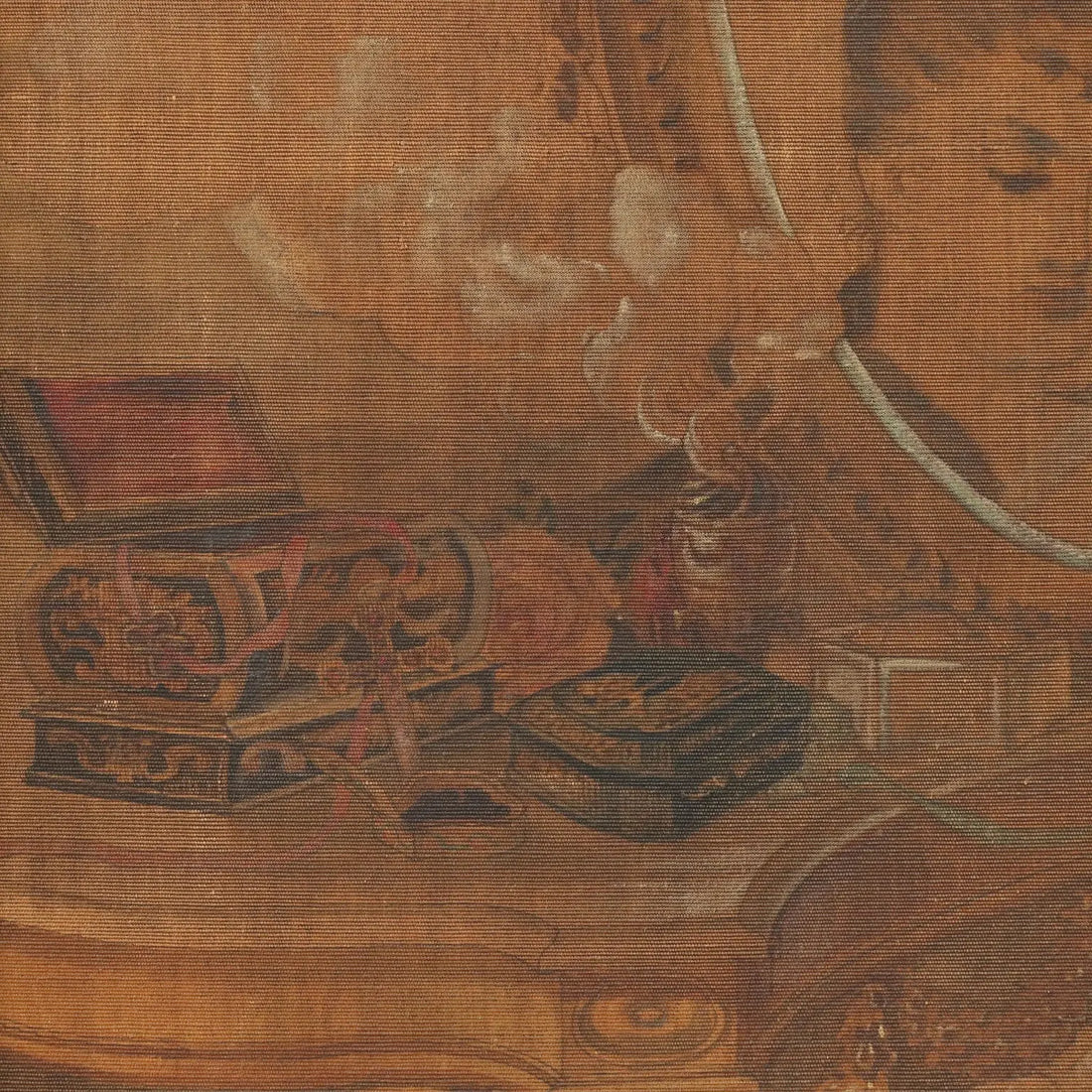 Antique Tapestry on Canvas Reading the Letter XIX Century - Reading the Letter | Art | 19th Century