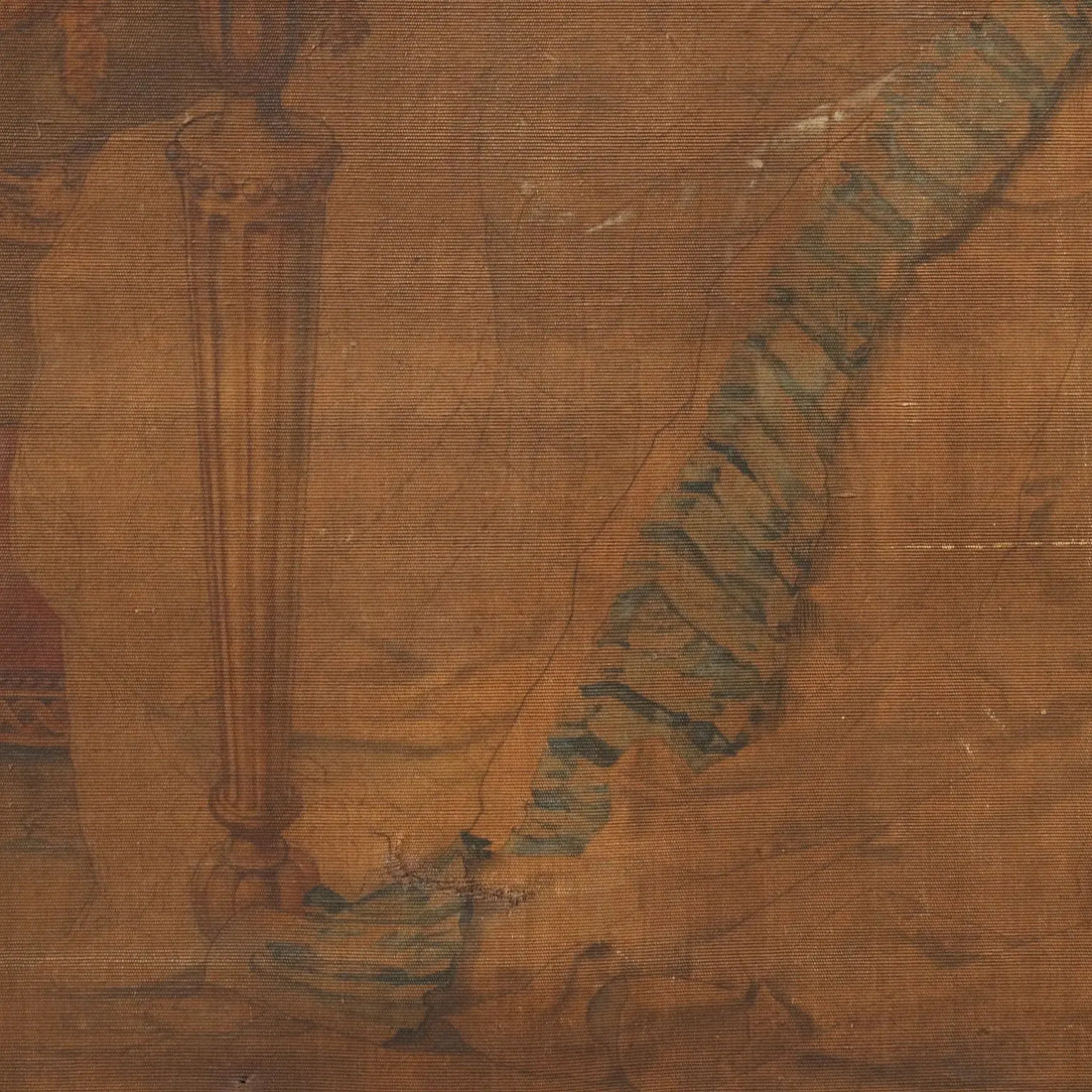 Antique Tapestry on Canvas Reading the Letter XIX Century - Reading the Letter | Art | 19th Century