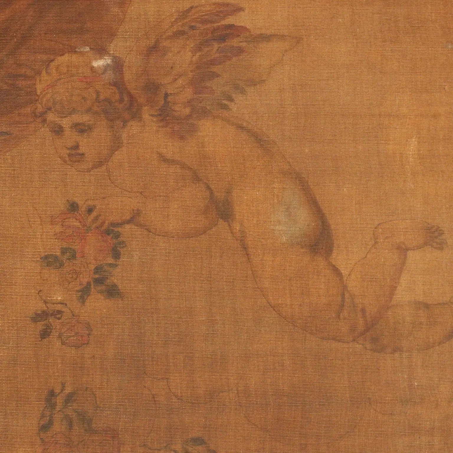 Antique Tapestry on Canvas Reading the Letter XIX Century - Reading the Letter | Art | 19th Century