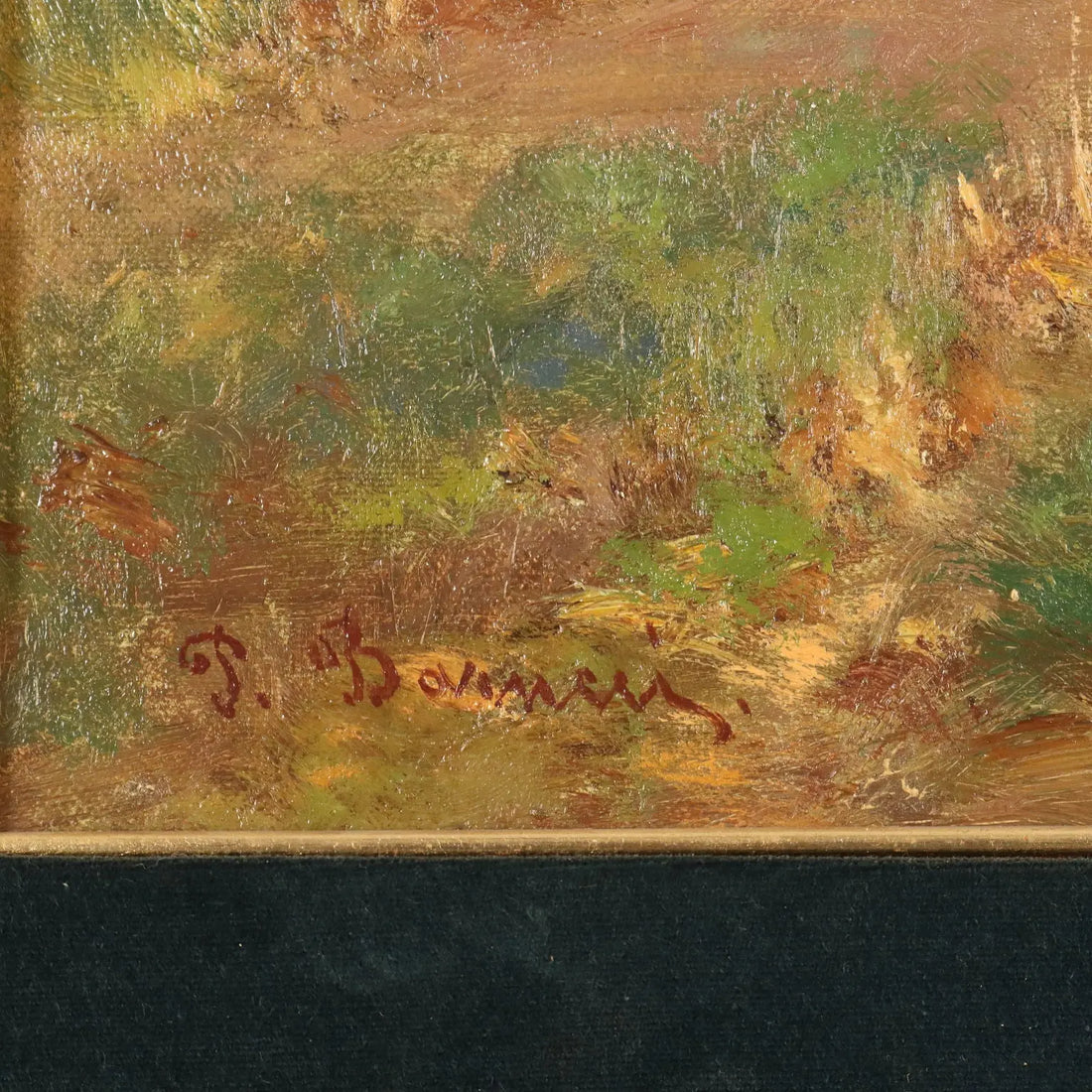 Countryside Glimpse Painting Signed Pietro Barucci XIX Century - Country Scene with Figures | Art | 19th Century