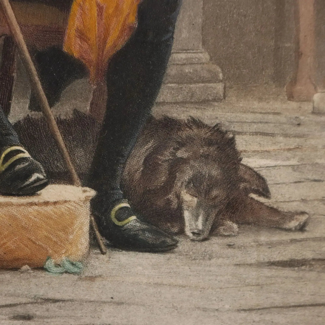 Antique Coloured Litographs Signed Marcus Stone XIX Century | Art | 19th Century