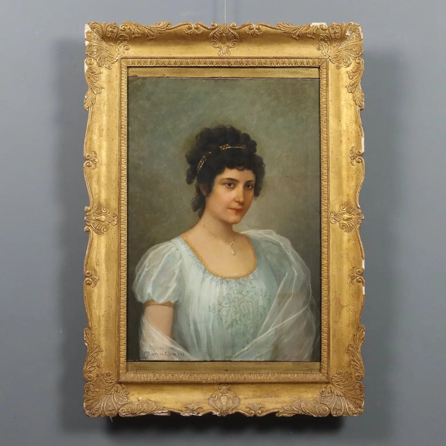 Antique Painting Signed Scifoni Oil on Canvas Italy XIX Century | Art | 19th Century