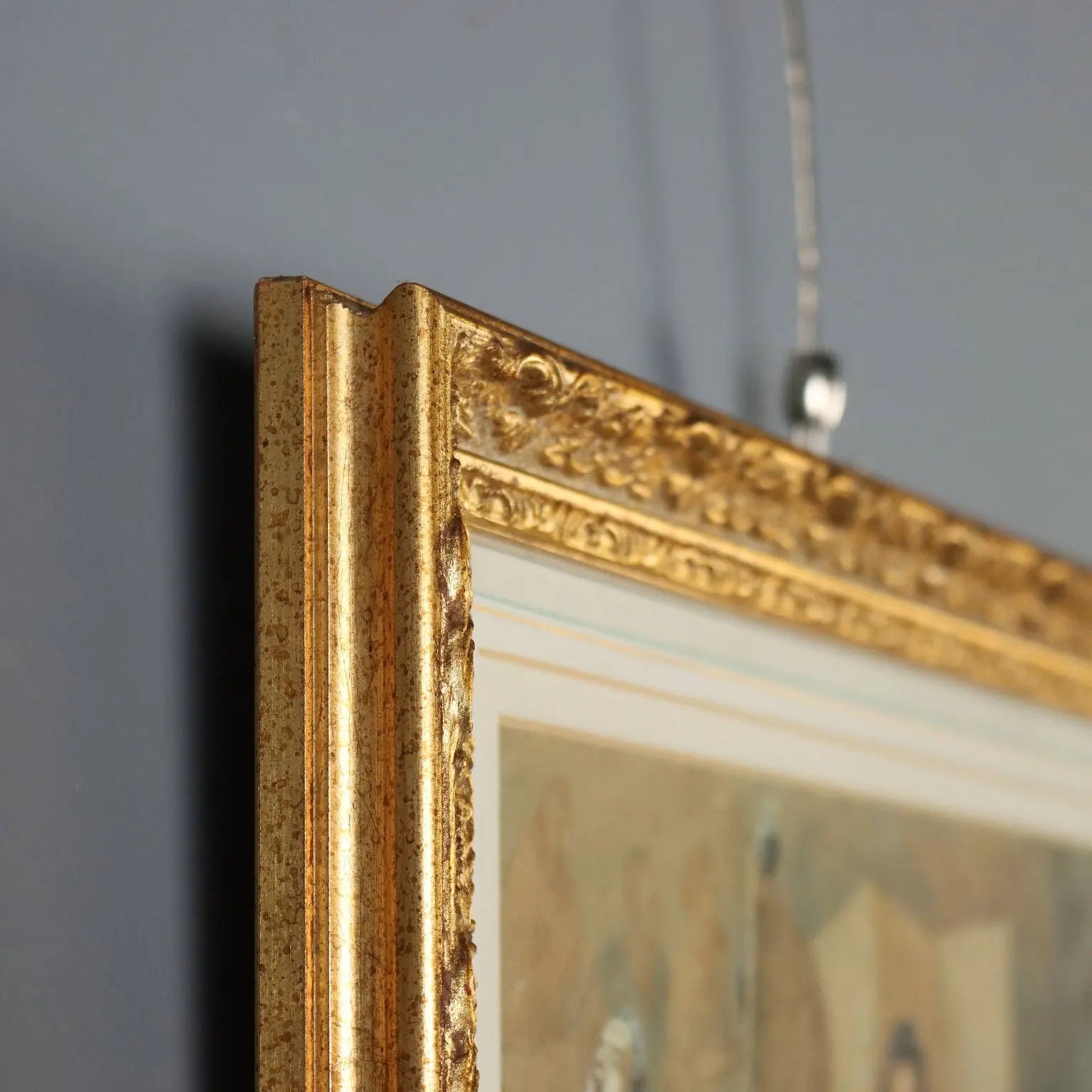 Antique Painting Signed Pietro Michis Interior Scene XIX Century - Interior Scene with Figures | Art | 19th Century