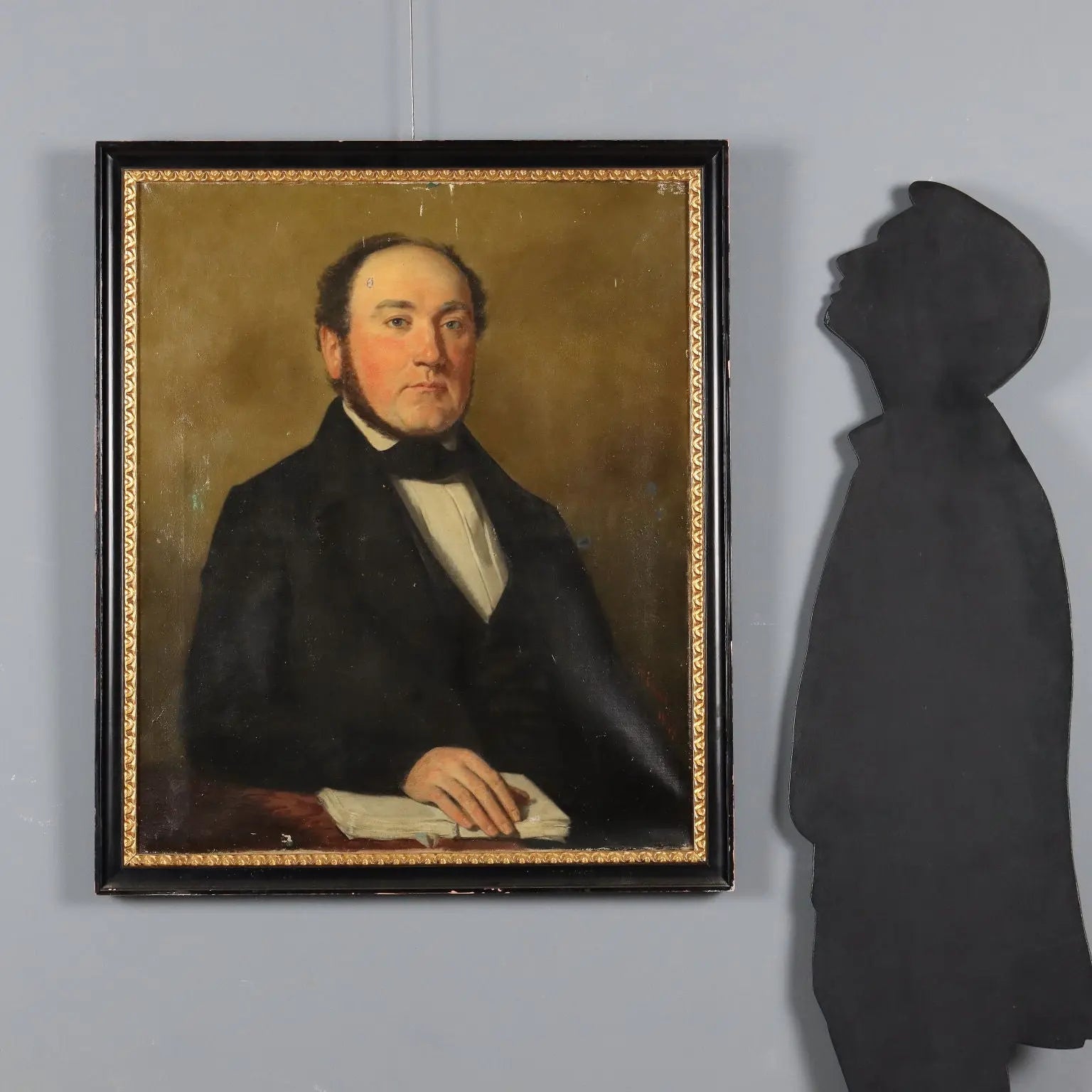 Antique Painting Signed Germain Paget Oil on Canvas France 1848 - Male Portrait 1848 | Art | 19th Century