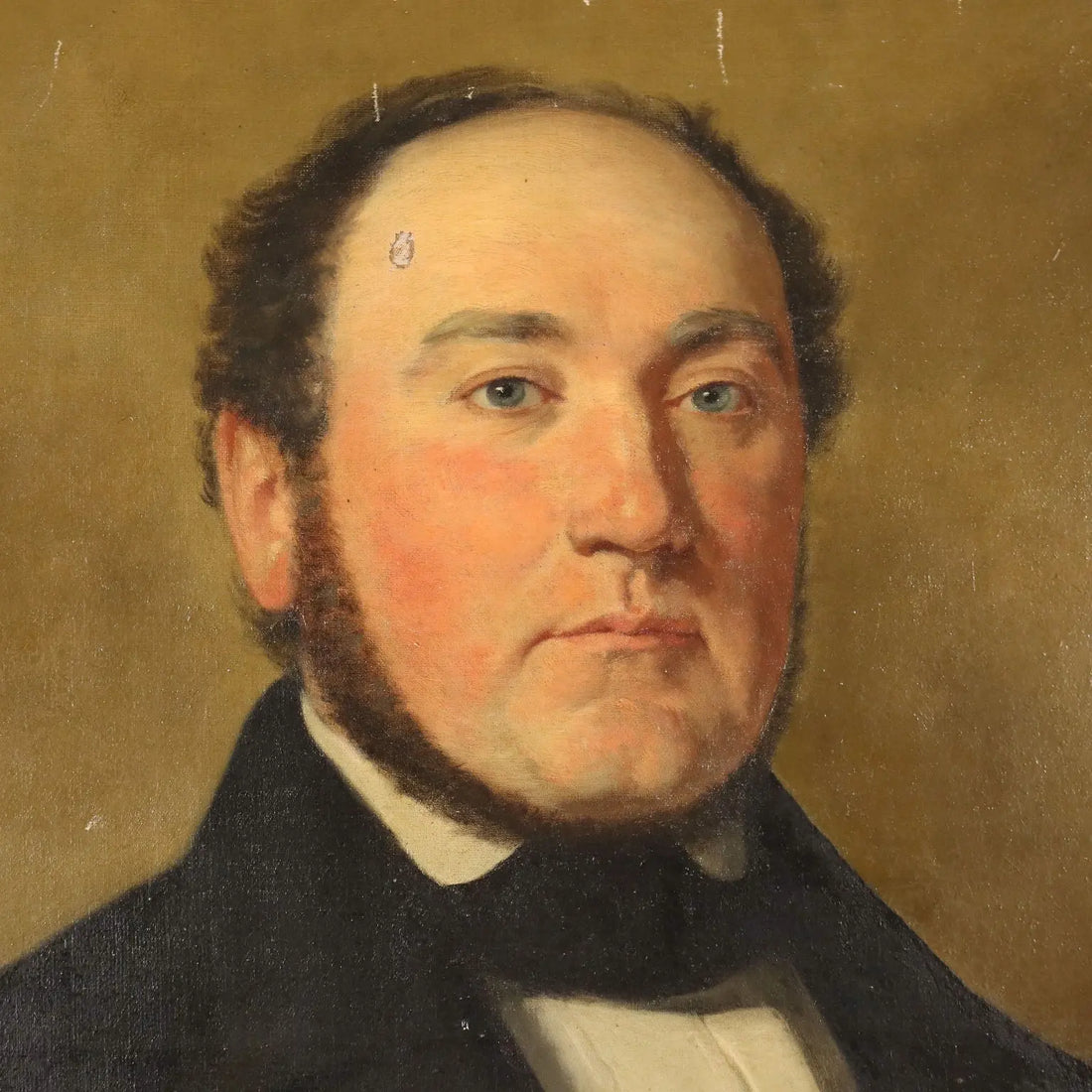 Antique Painting Signed Germain Paget Oil on Canvas France 1848 - Male Portrait 1848 | Art | 19th Century