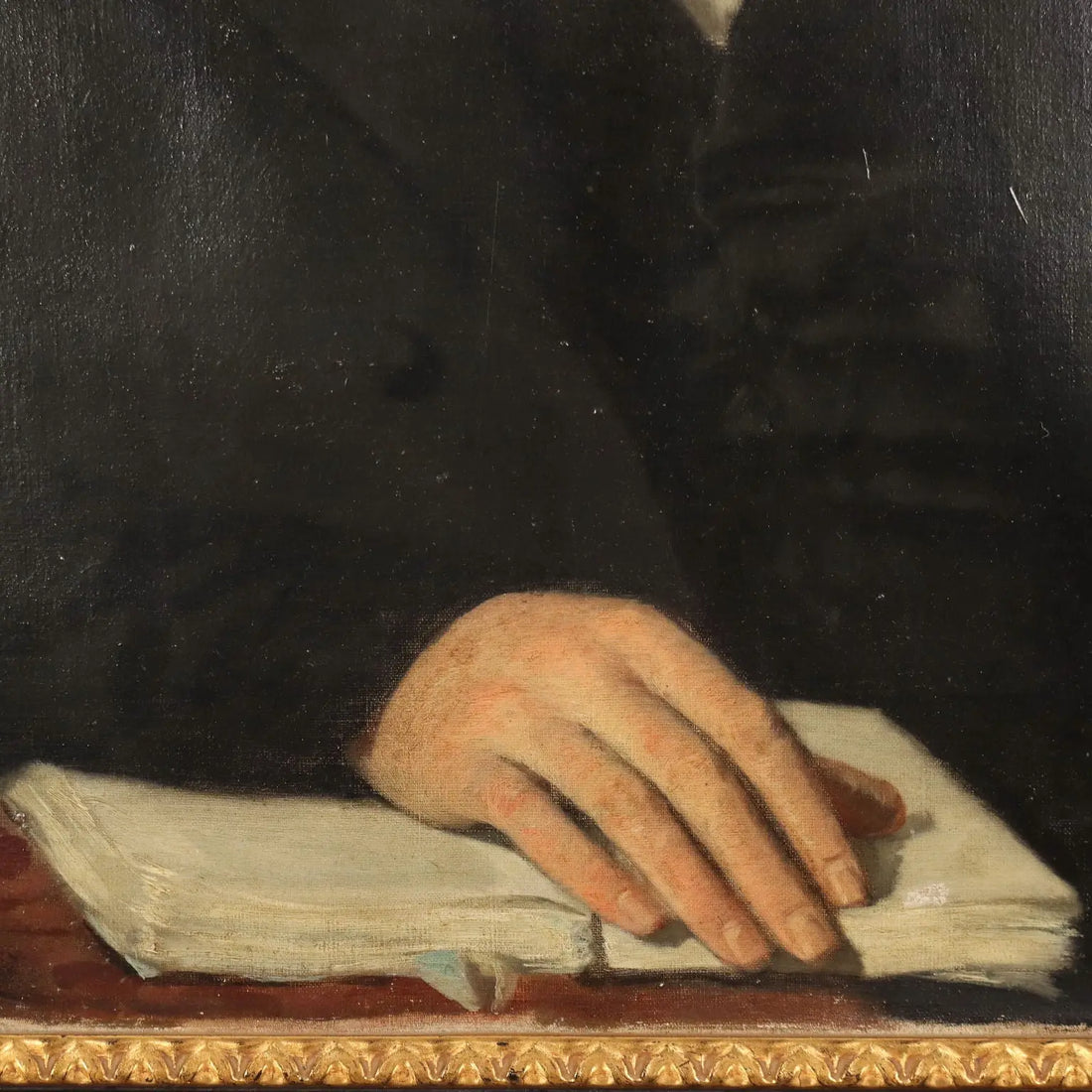 Antique Painting Signed Germain Paget Oil on Canvas France 1848 - Male Portrait 1848 | Art | 19th Century