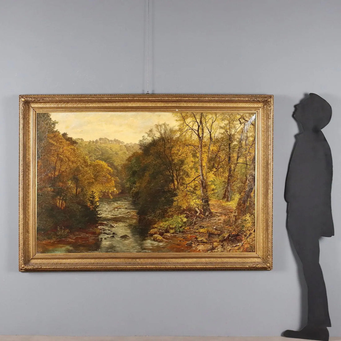 Antique Painting Wooden Landscape Oil on Canvas XIX Century | Art | 19th Century
