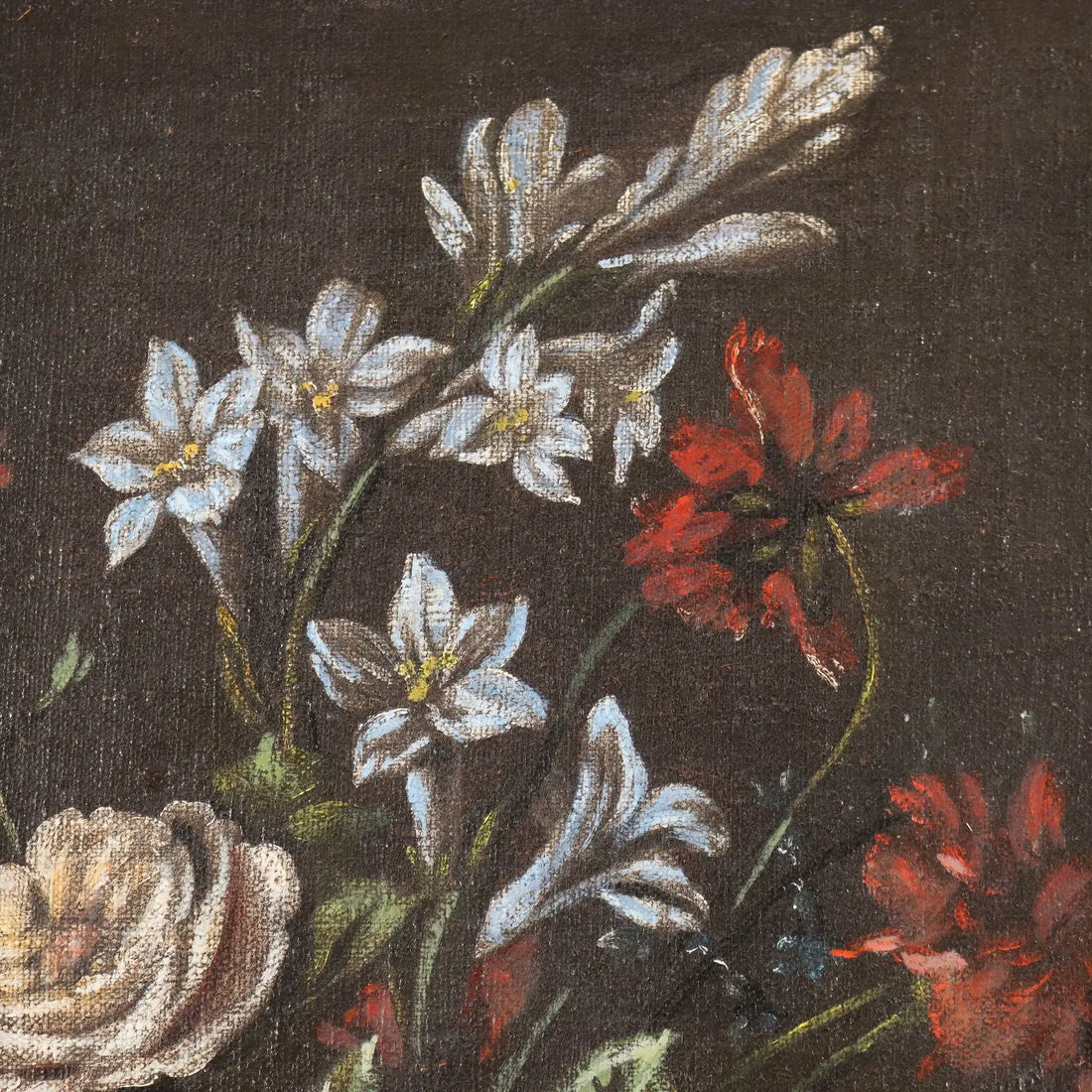Antique Painting Vase with Fruit and Flowers Oil on Canvas XIX Century | Art | 19th Century