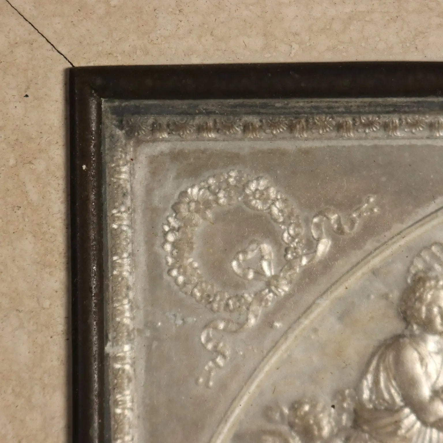 Antique Bas-Felief on Metal Giuseppe Ferraris XIX Century - Ganymede Offers the Cup to Jupiter | Art | 19th Century