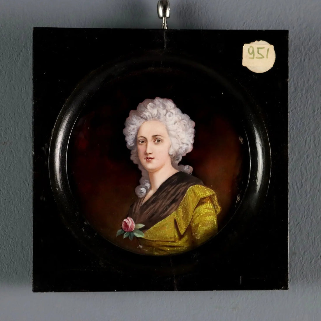 Antique Painting Portrait of a Noblewoman Limoges Enamels '800 | Art | 19th Century